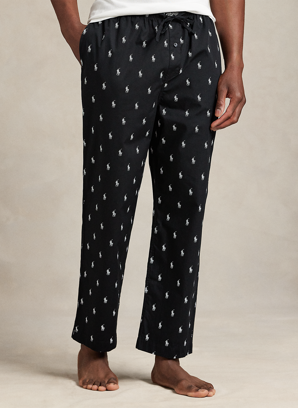 Slim-fit cotton cargo pants POLO RALPH LAUREN Black