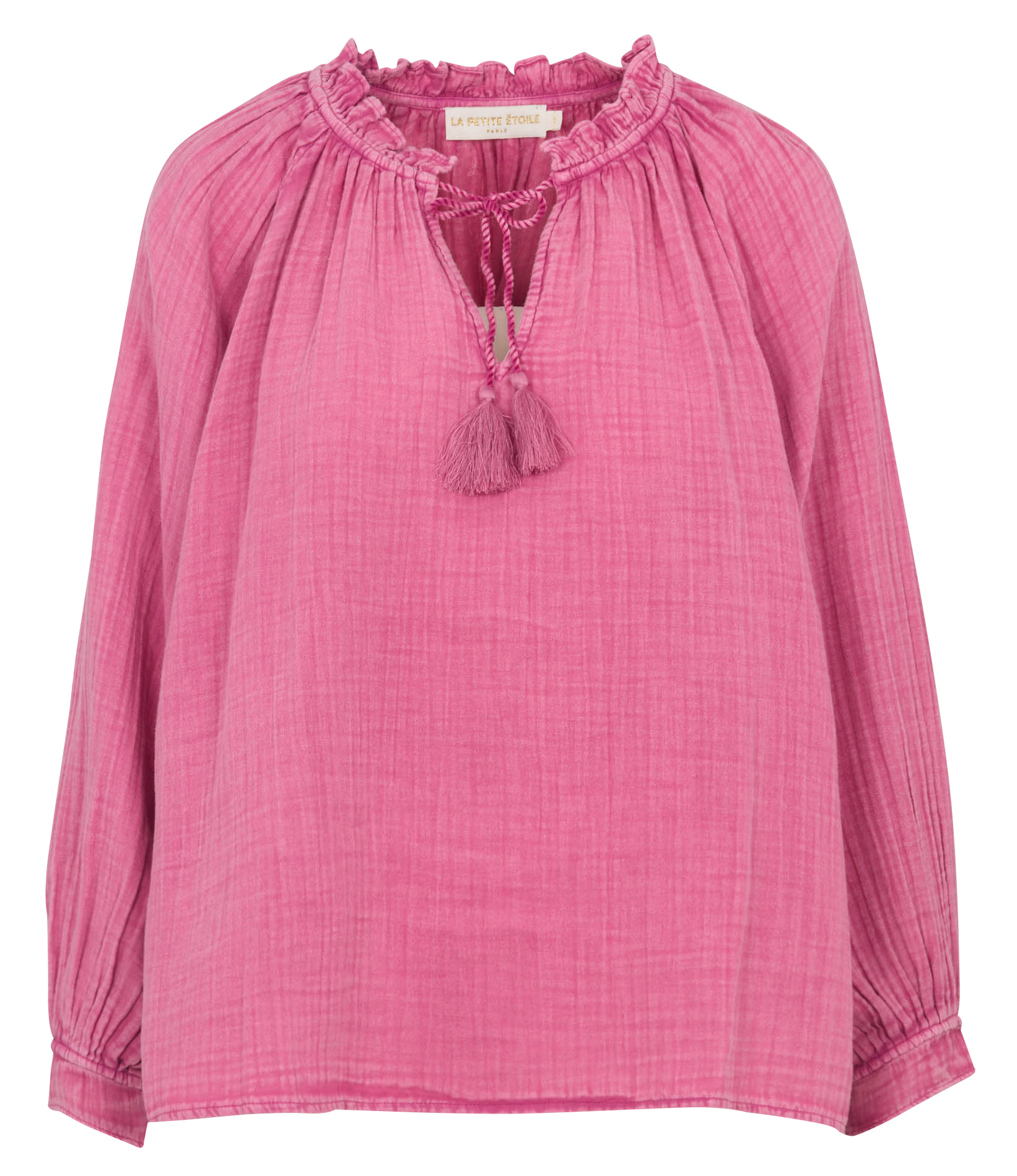 Blouse col V en coton LA PETITE ETOILE