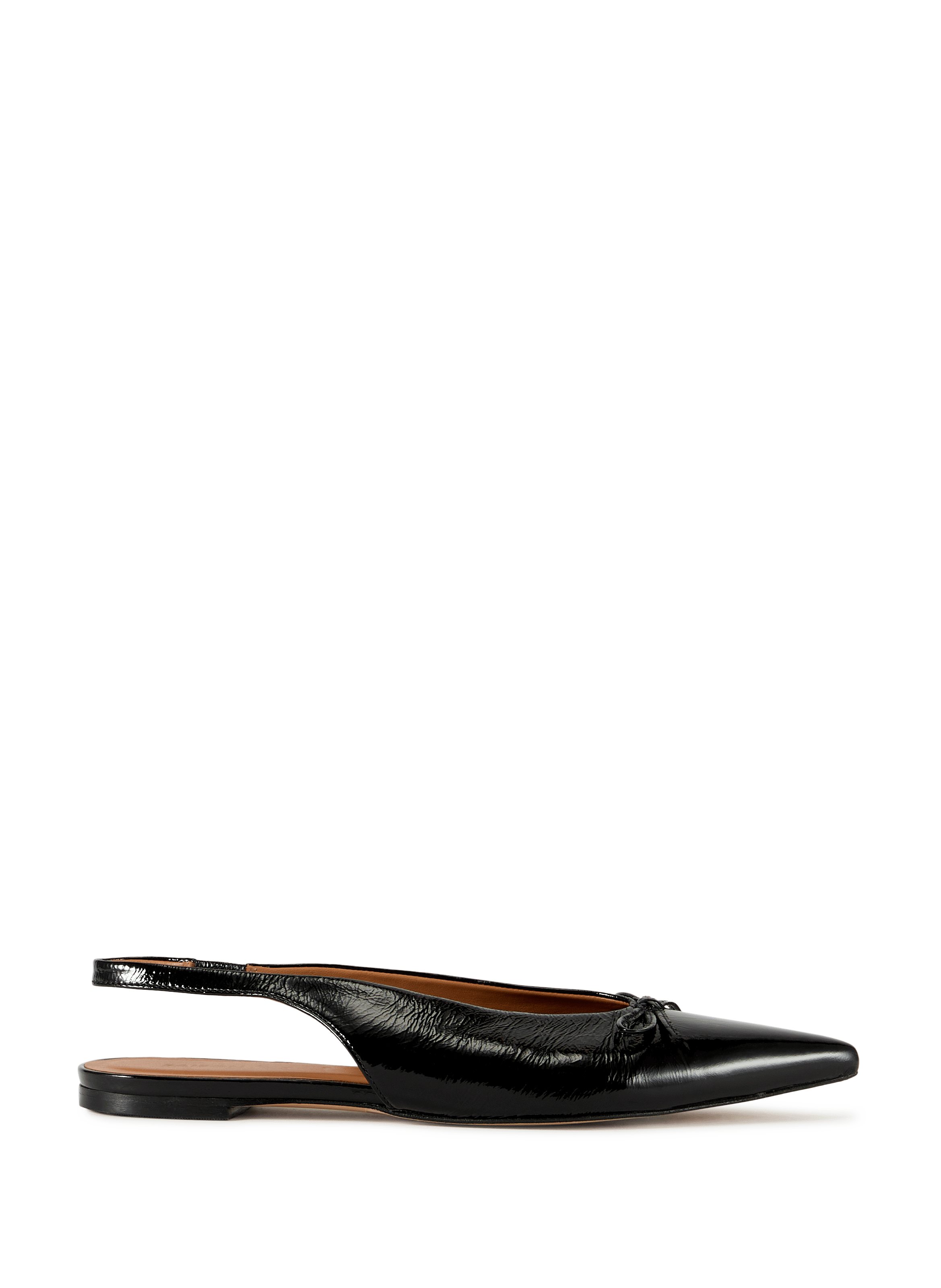 Slingbacks en cuir métallisé SAISON 1865 Zwart