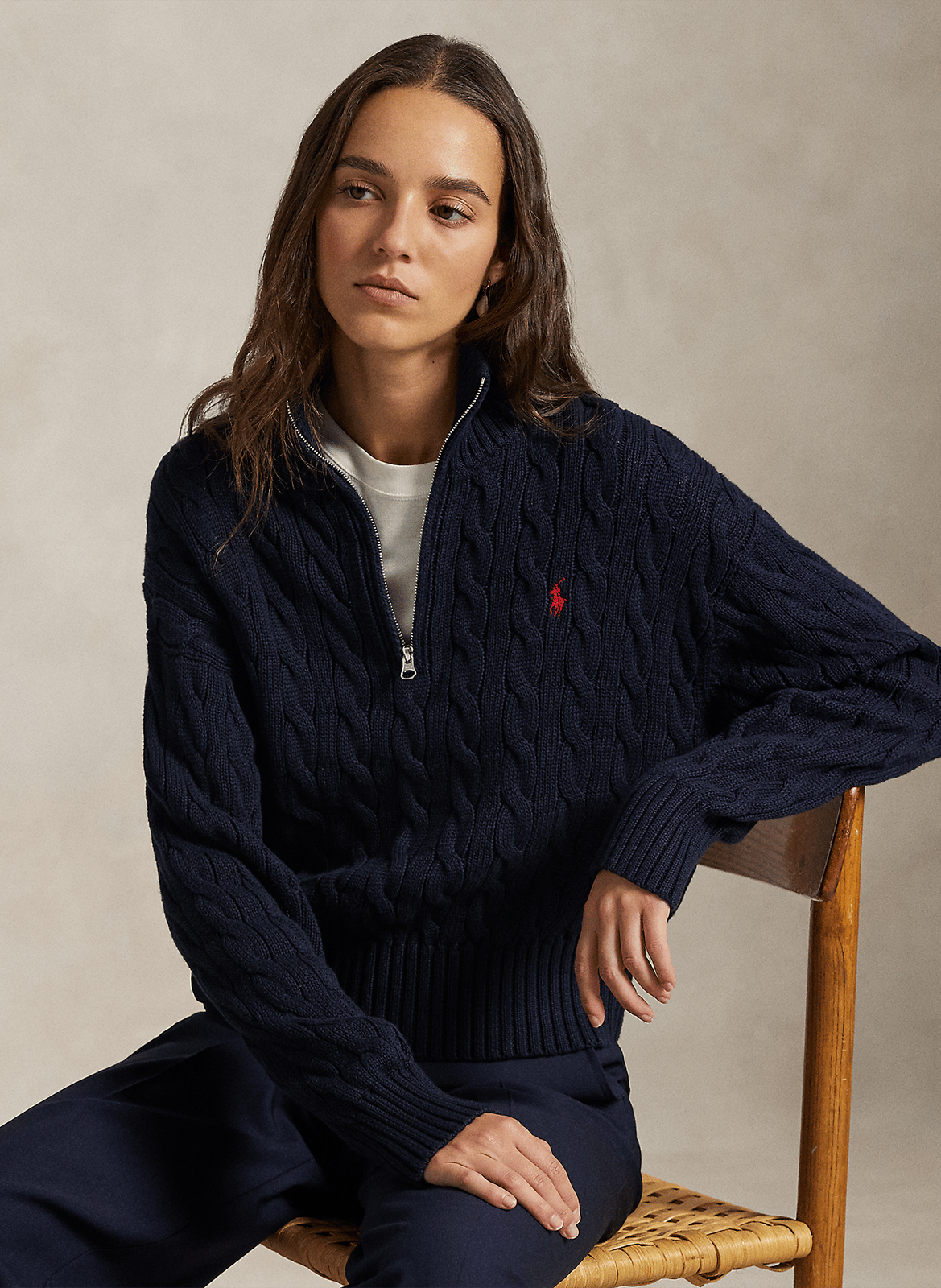 Straight cotton sweater POLO RALPH LAUREN Blue