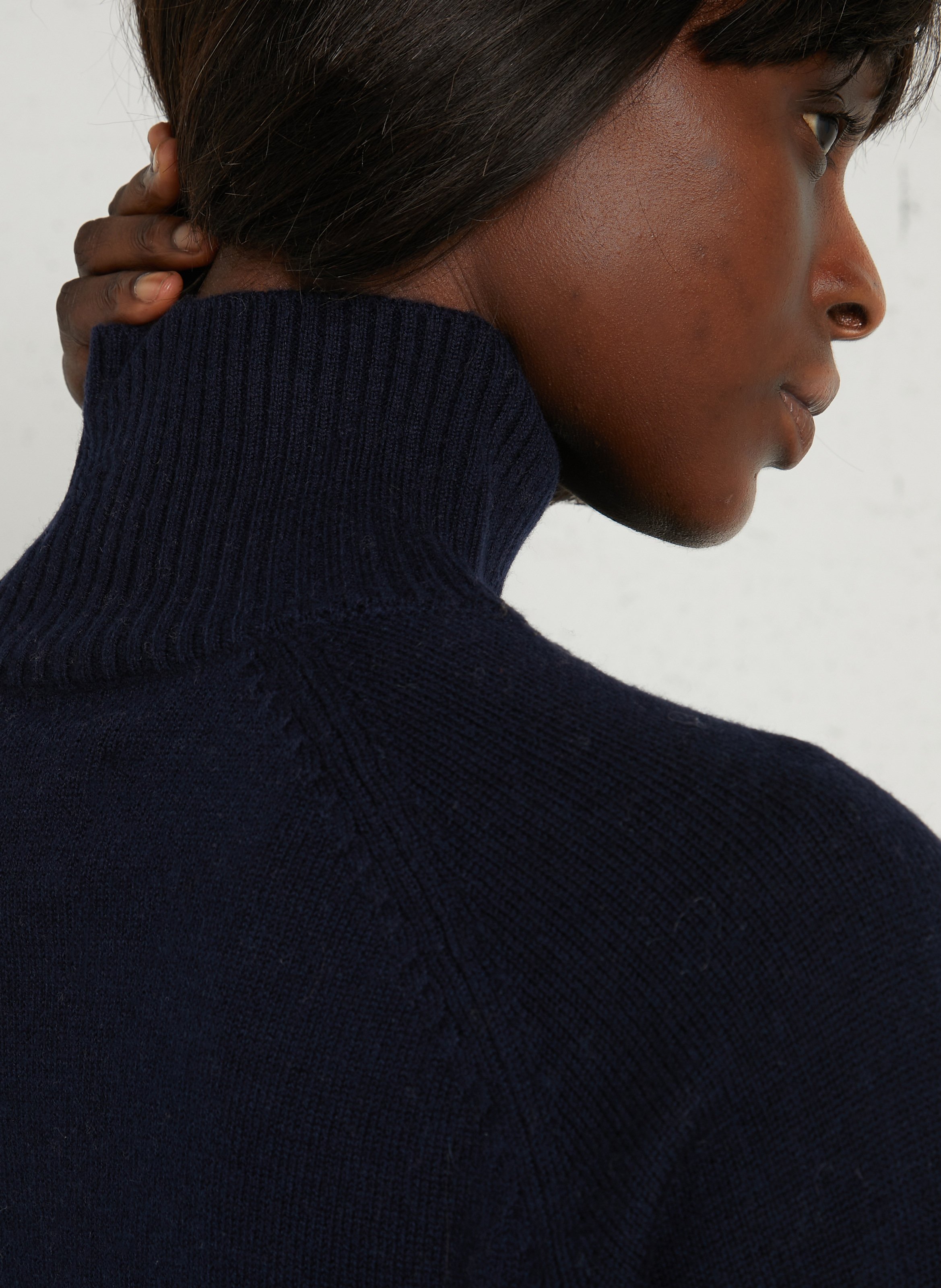 Oversize-Wollpullover DES PETITS HAUTS Blau