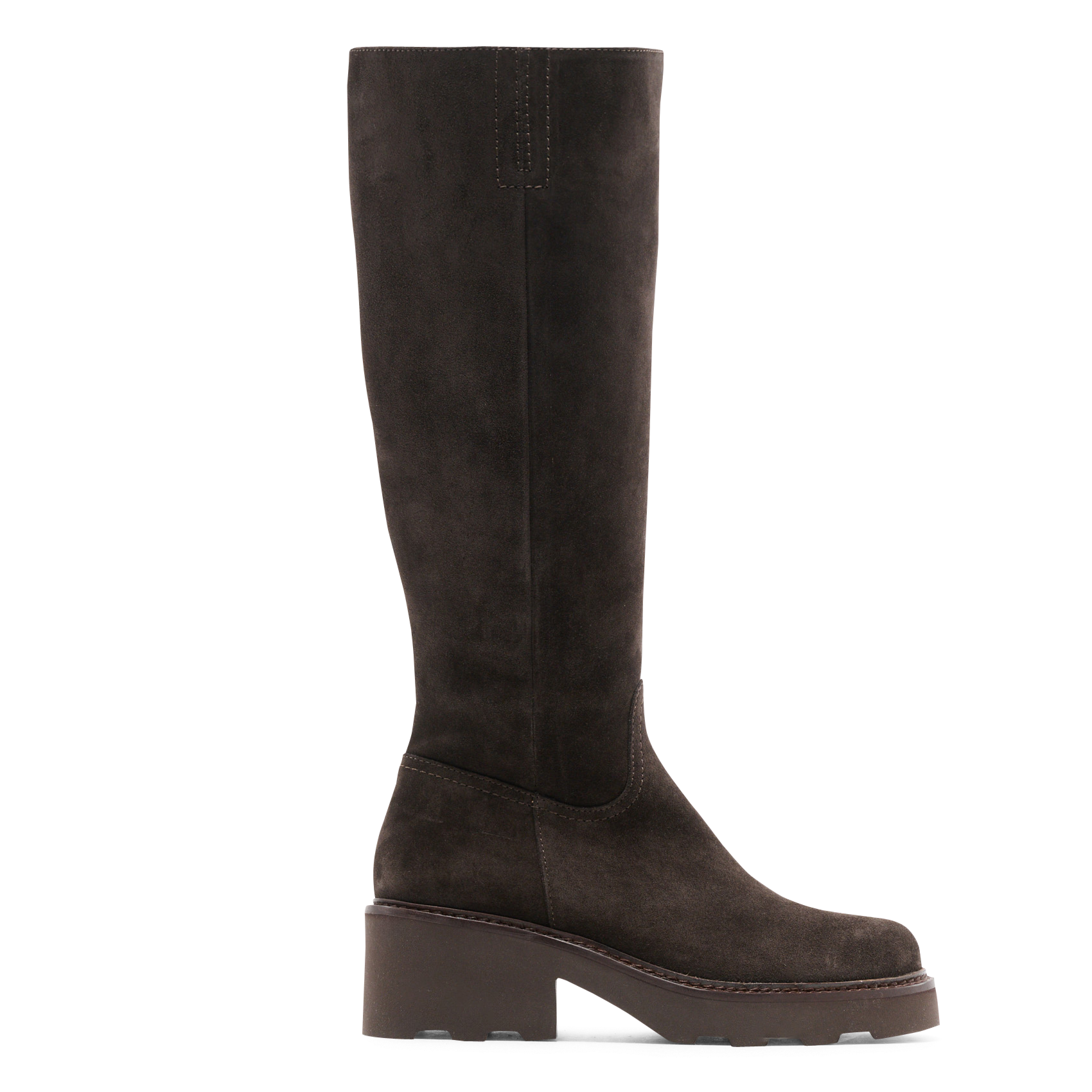 Bottes zippées en cuir suédé MELLOW YELLOW Marron