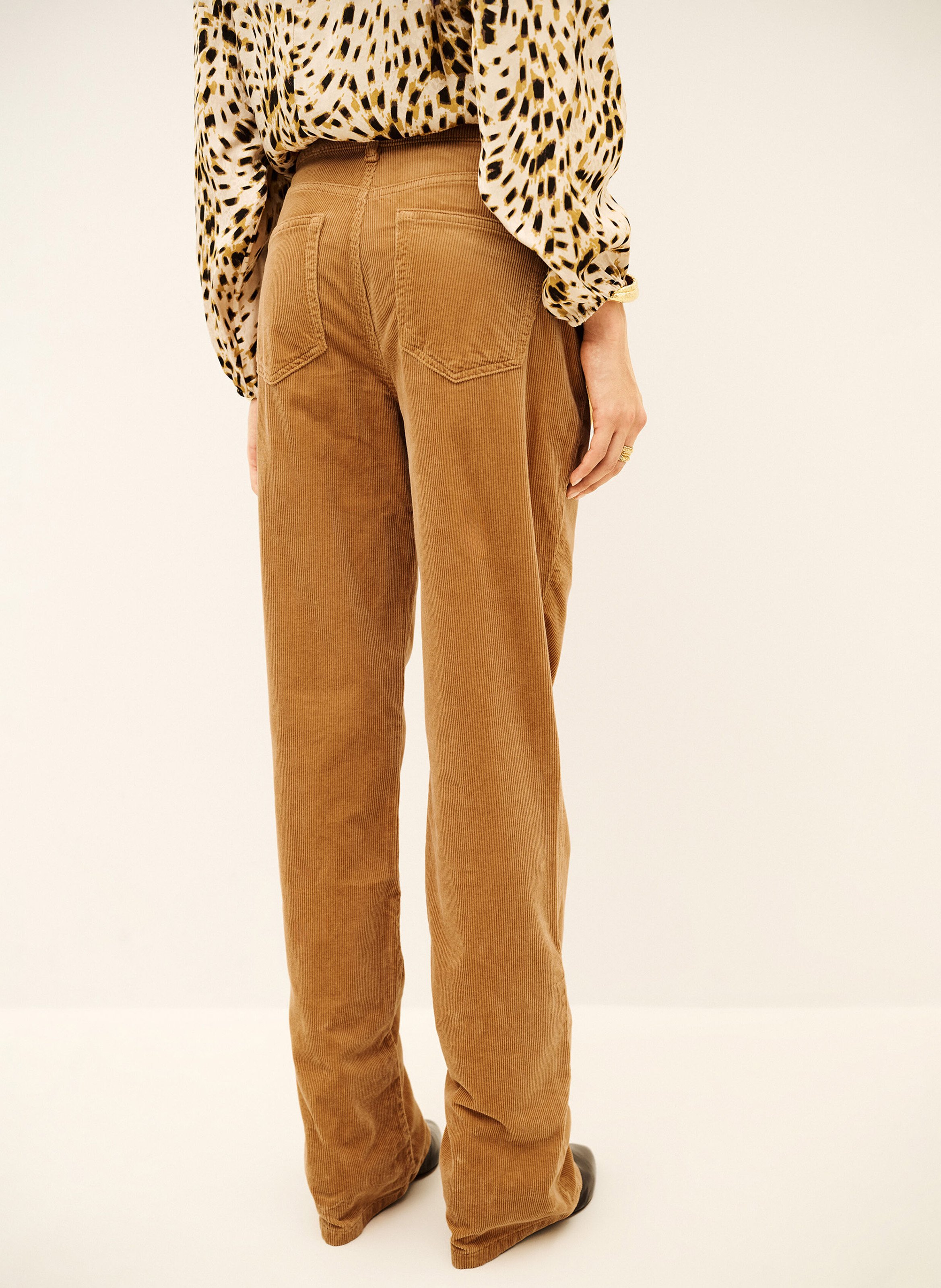 Gerade geschnittene Cordhose BA&SH Braun