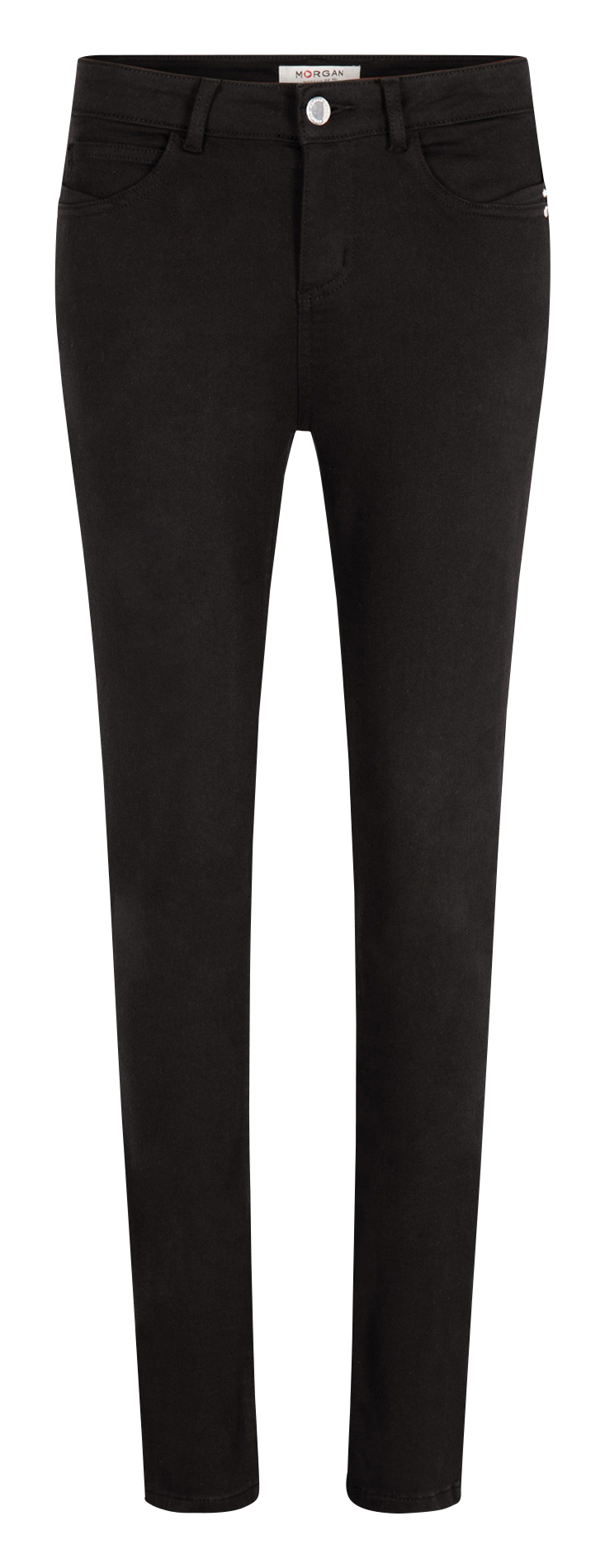 Jean skinny en coton mélangé  MORGAN Noir