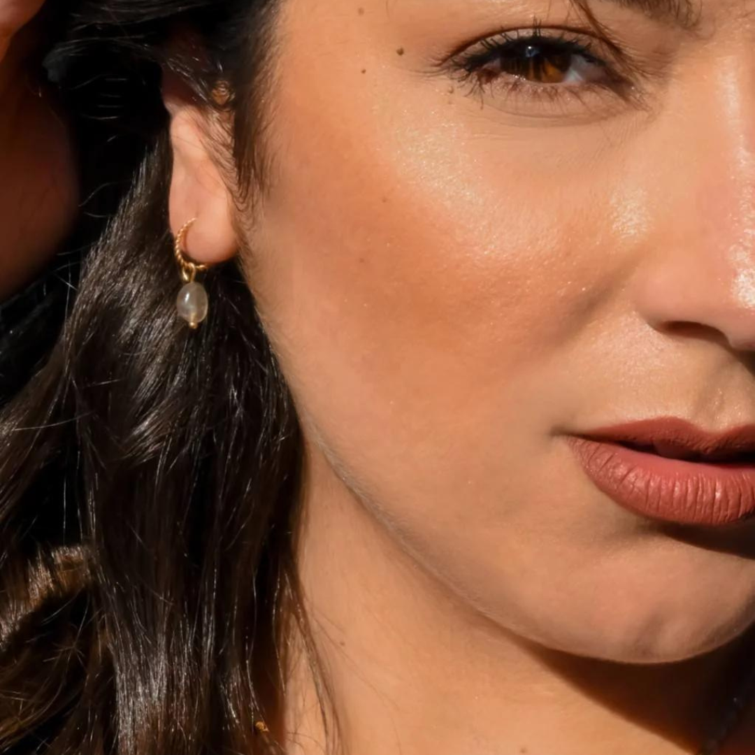 Labradorite earrings GINANDGER Blue