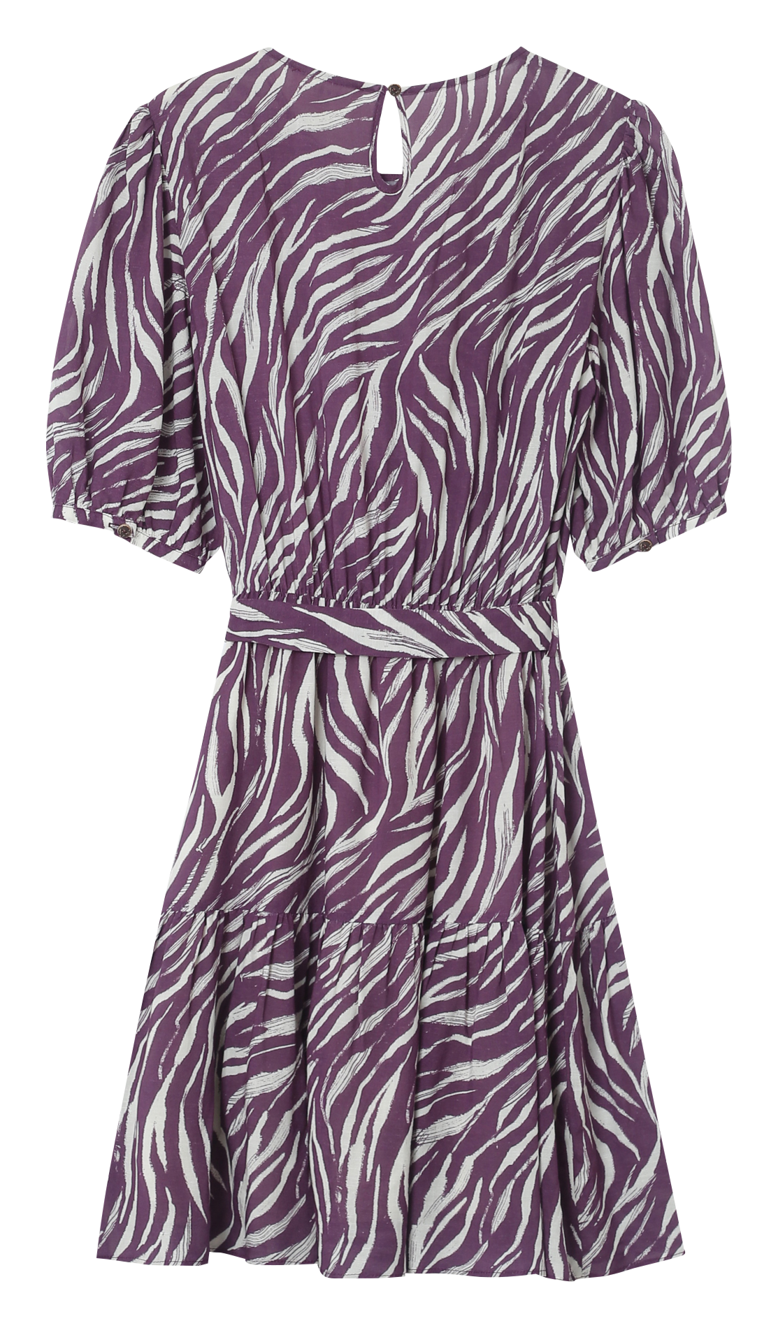 Robe courte droite col rond à imprimé GRACE ET MILA Rose