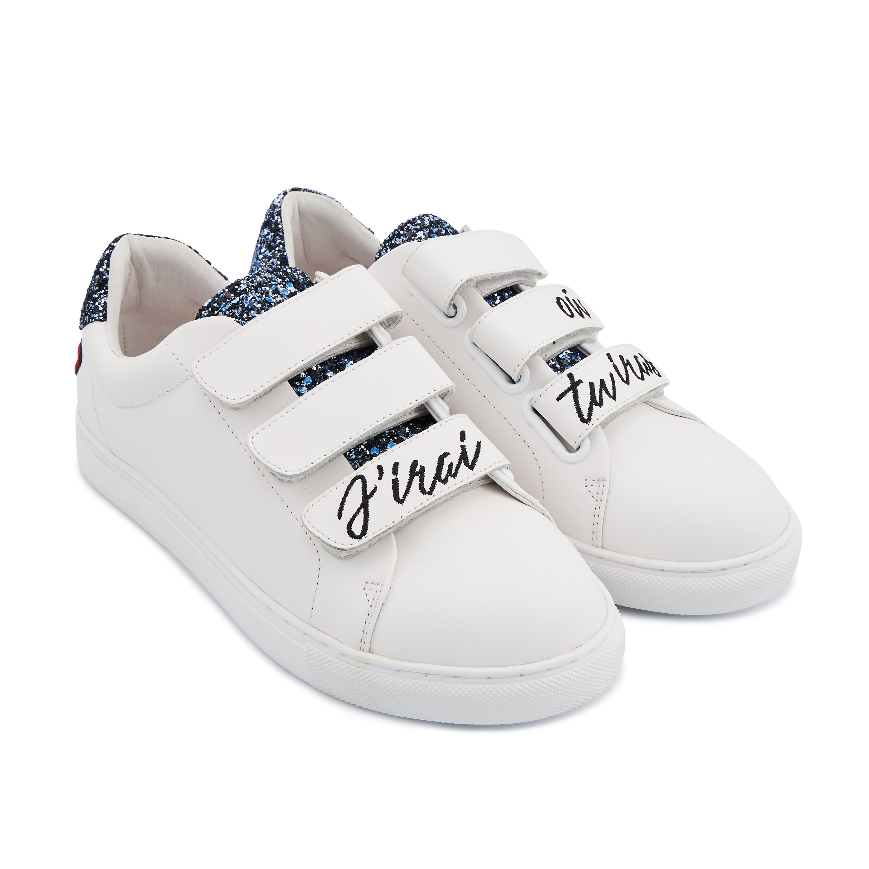 Leather sneakers BONS BAISERS PARIS White