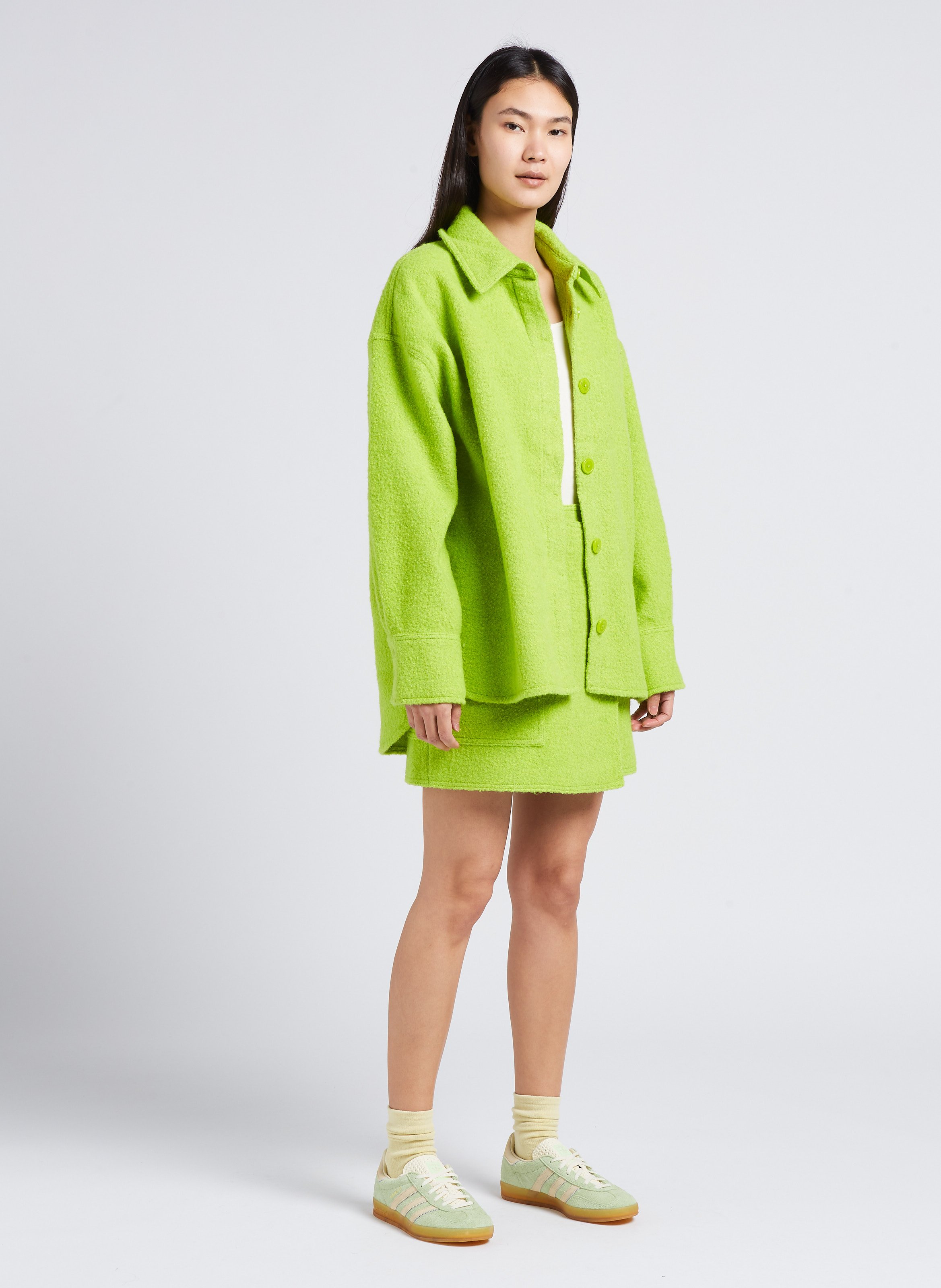Veste ample col classique SAMSOE SAMSOE Vert