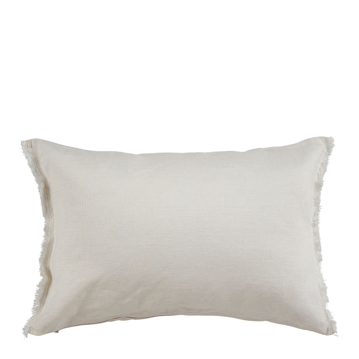 Linen cushion cover BLANC D'IVOIRE White