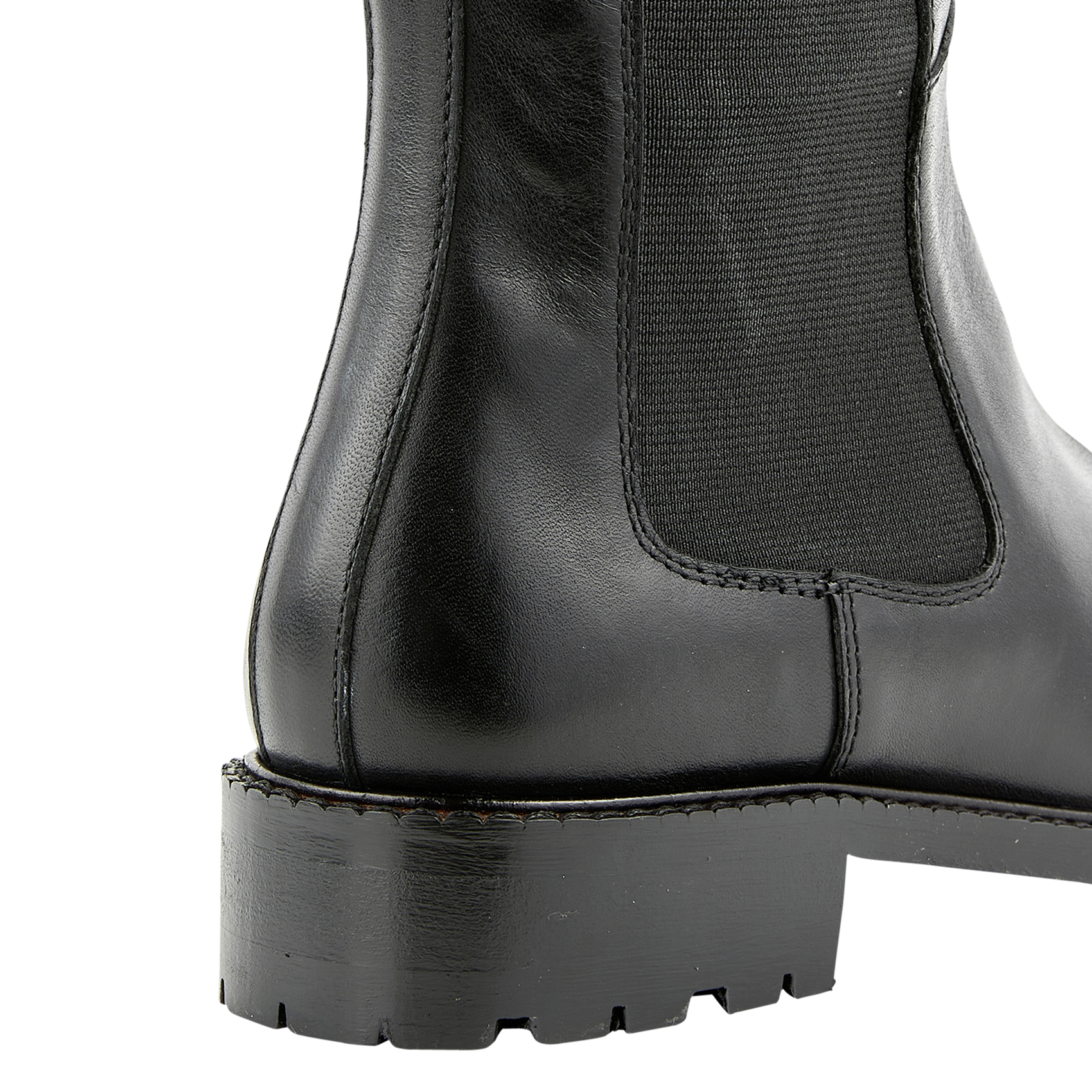 Bottes plates en cuir  COSMOPARIS Noir