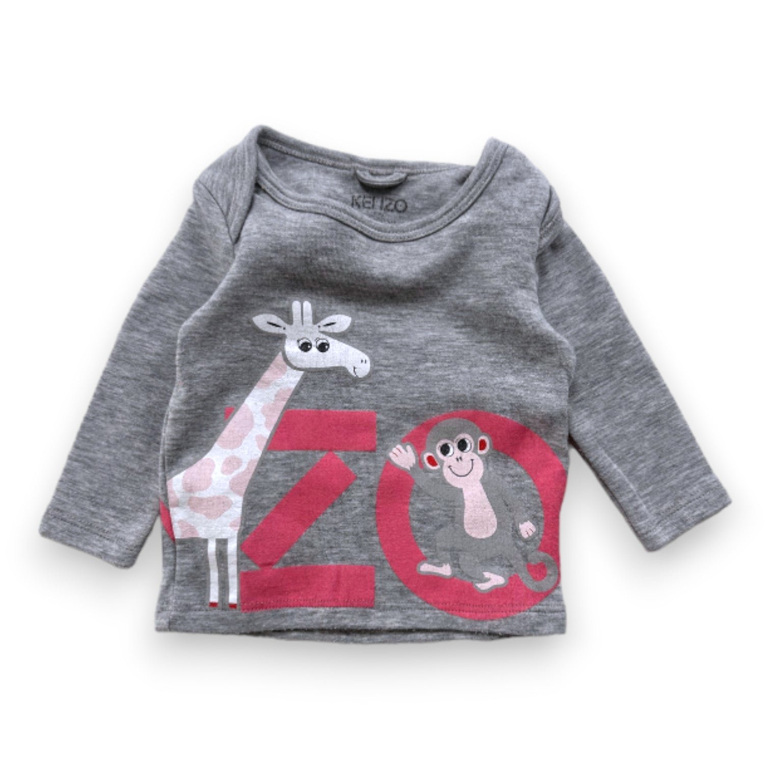Grey Baby T-shirt - 3 months KENZO - SECONDE MAIN Grey