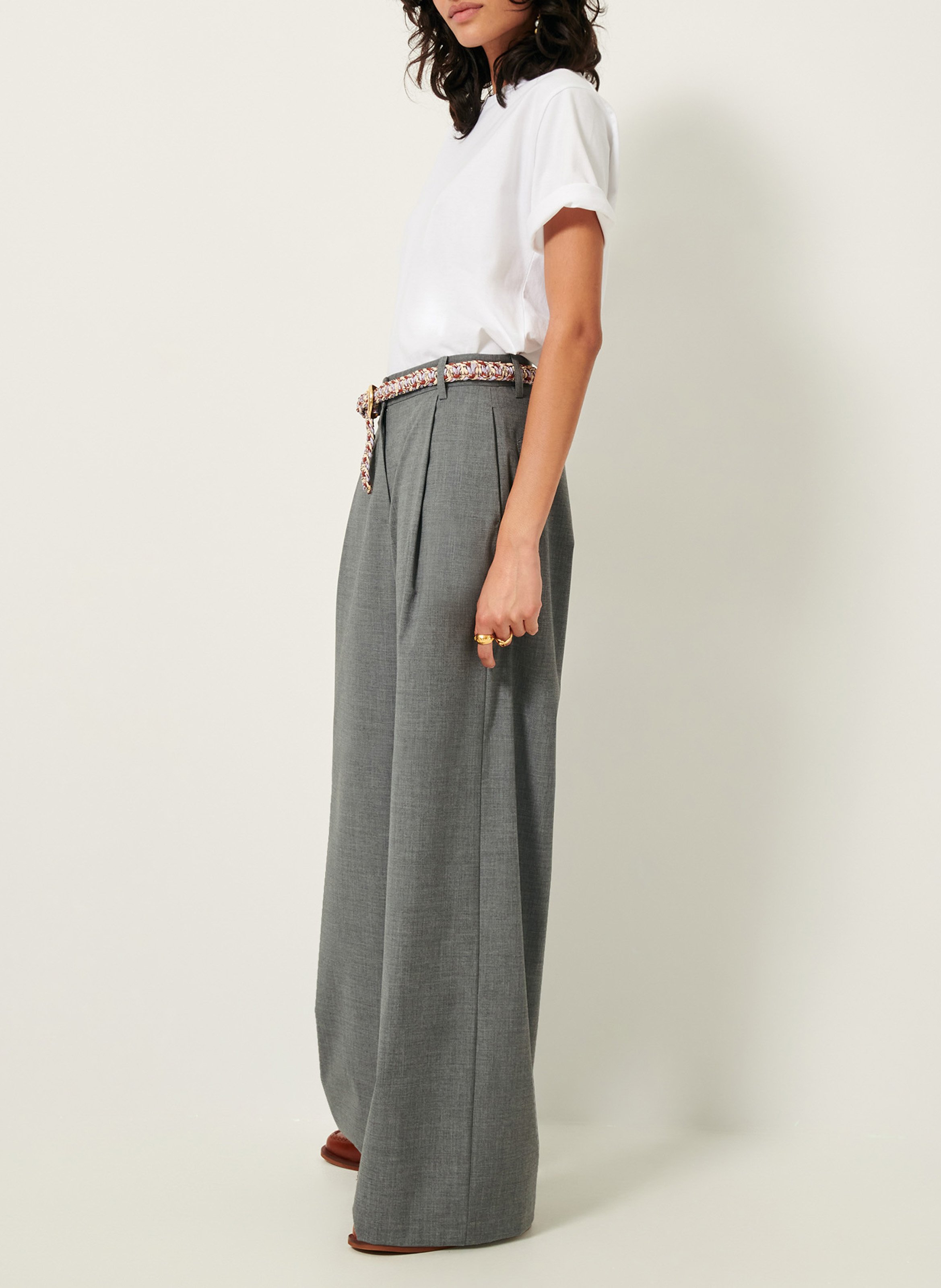 Wide trousers SESSUN Grey