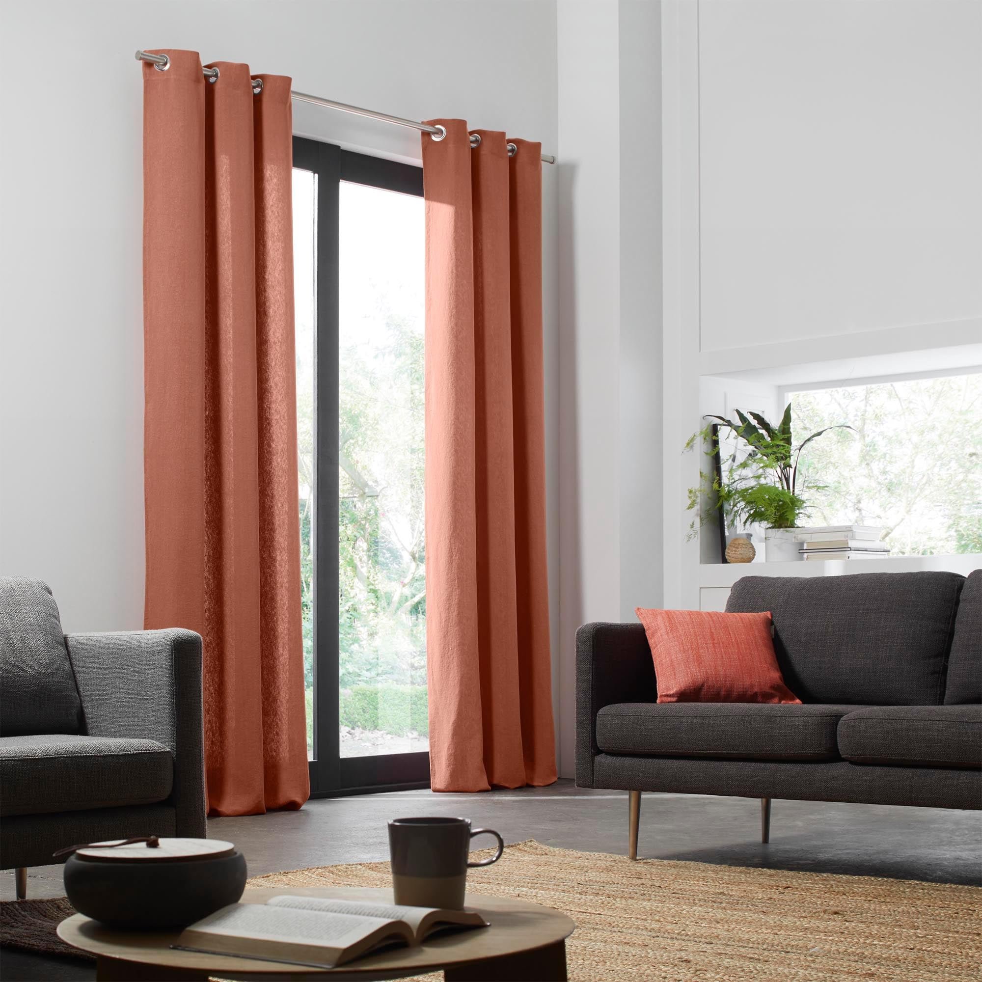 NINO - Curtain with eyelets MADURA Orange