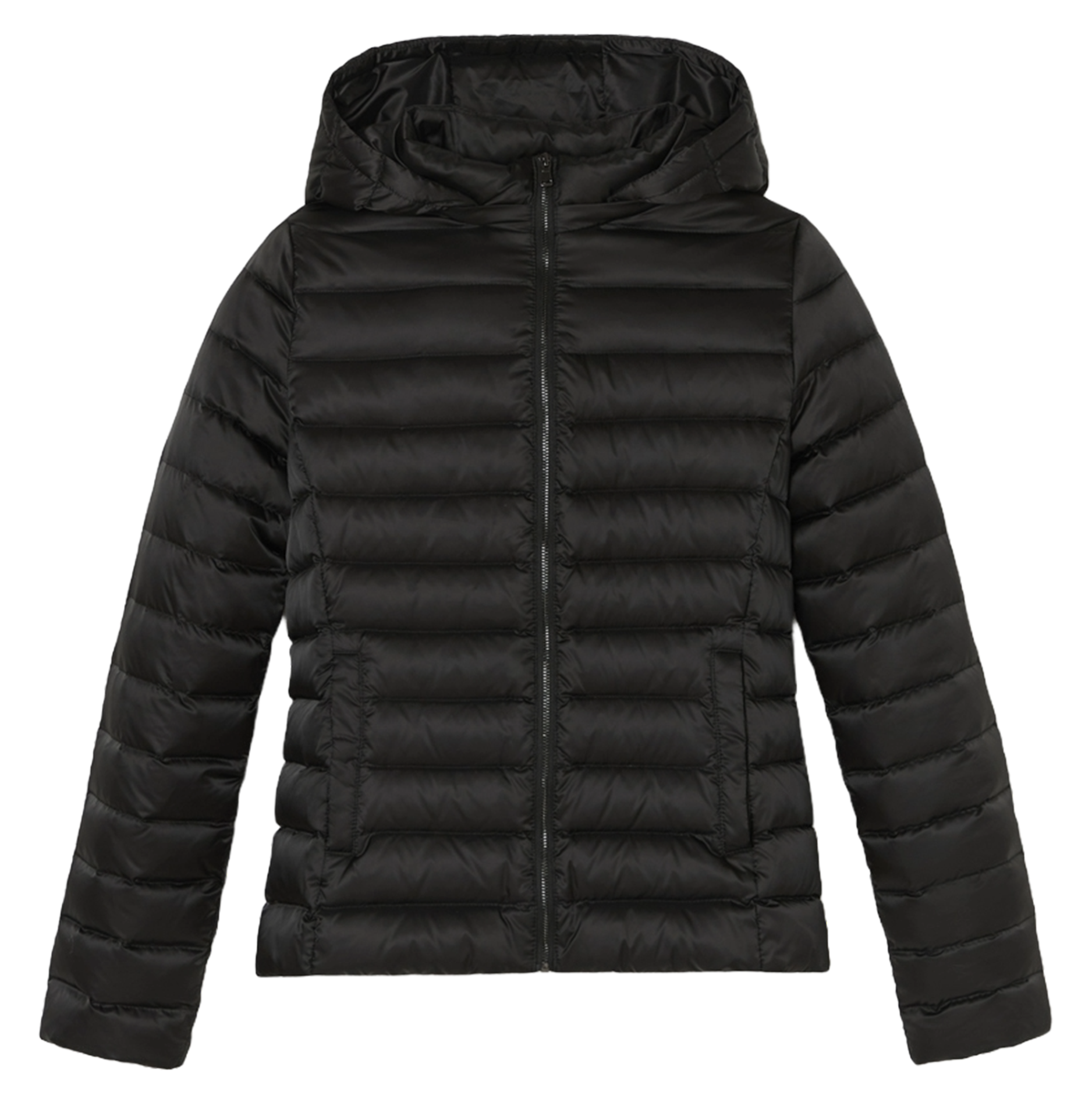 Doudoune droite matelassée Dinaro Noir Zapa Femme Place des