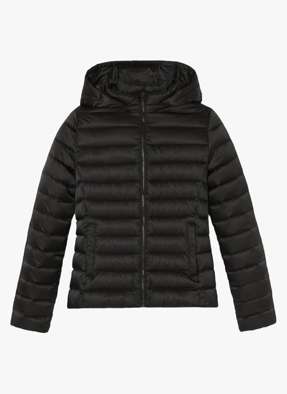 Doudoune droite matelassée Dinaro Noir Zapa Femme Place des