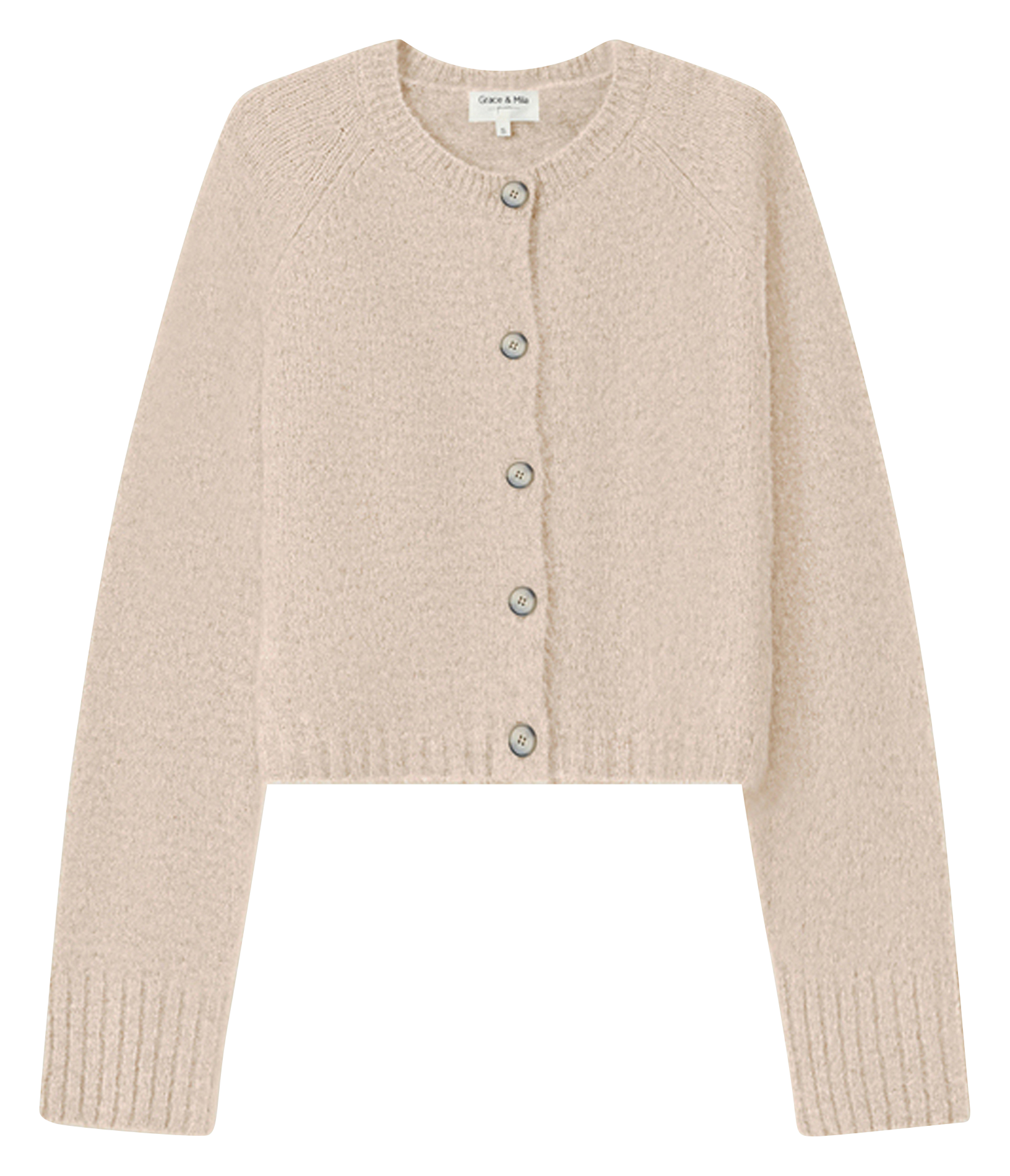 Gilet col rond  GRACE ET MILA Jaune