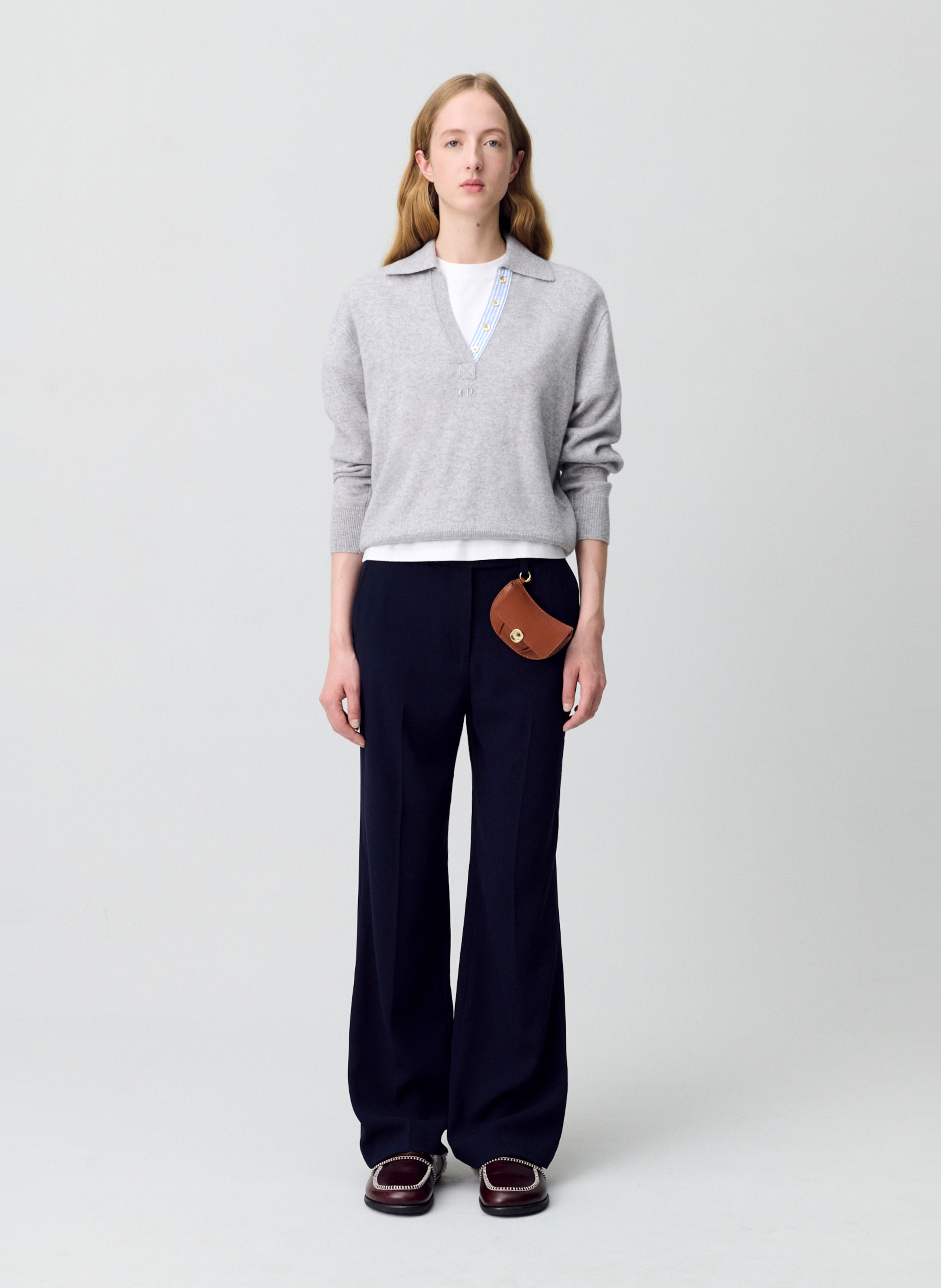 Pantalon droit  CLAUDIE PIERLOT Bleu