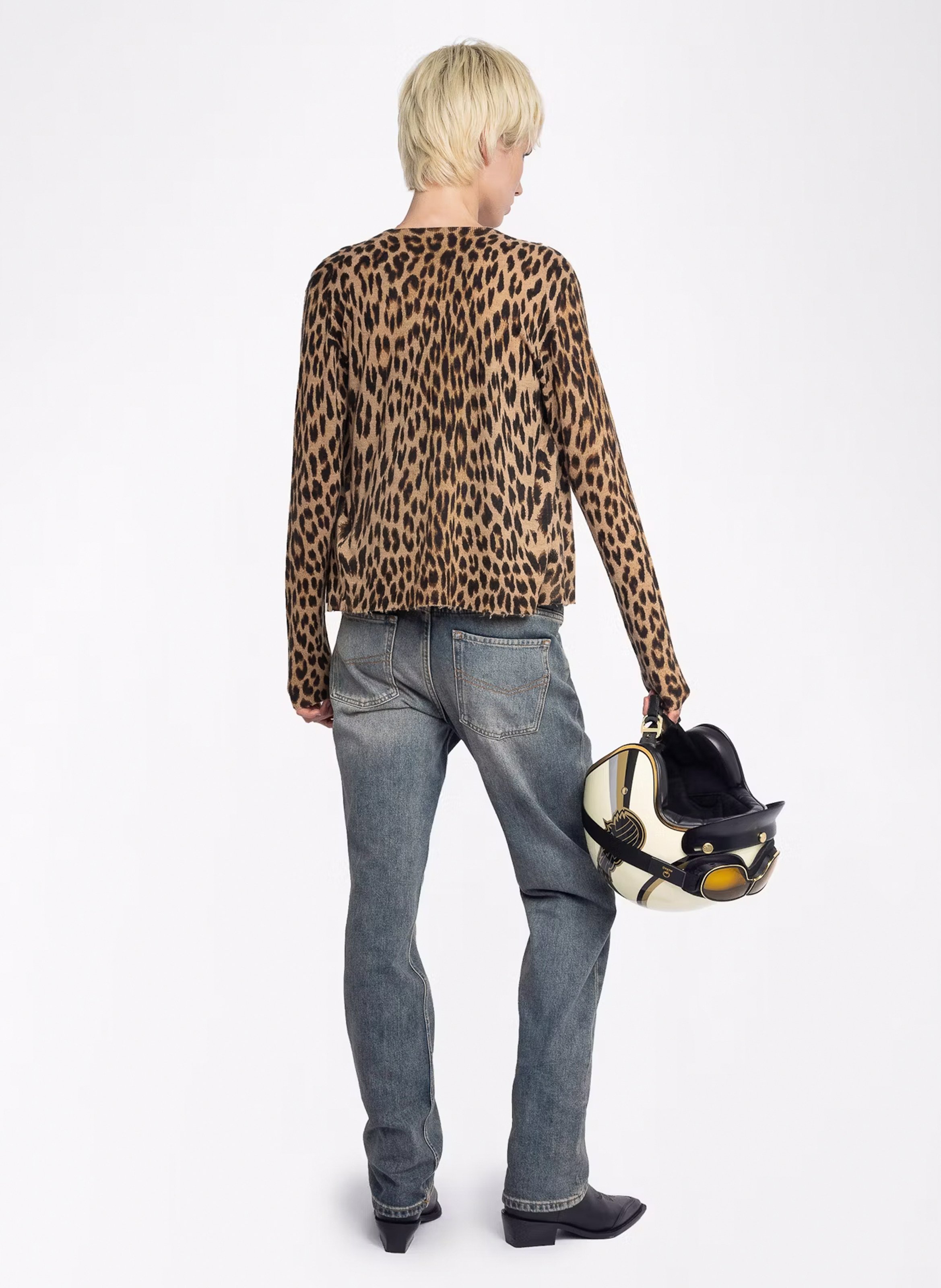 Cardigan aus Kaschmir mit V-Ausschnitt ZADIG&VOLTAIRE Braun