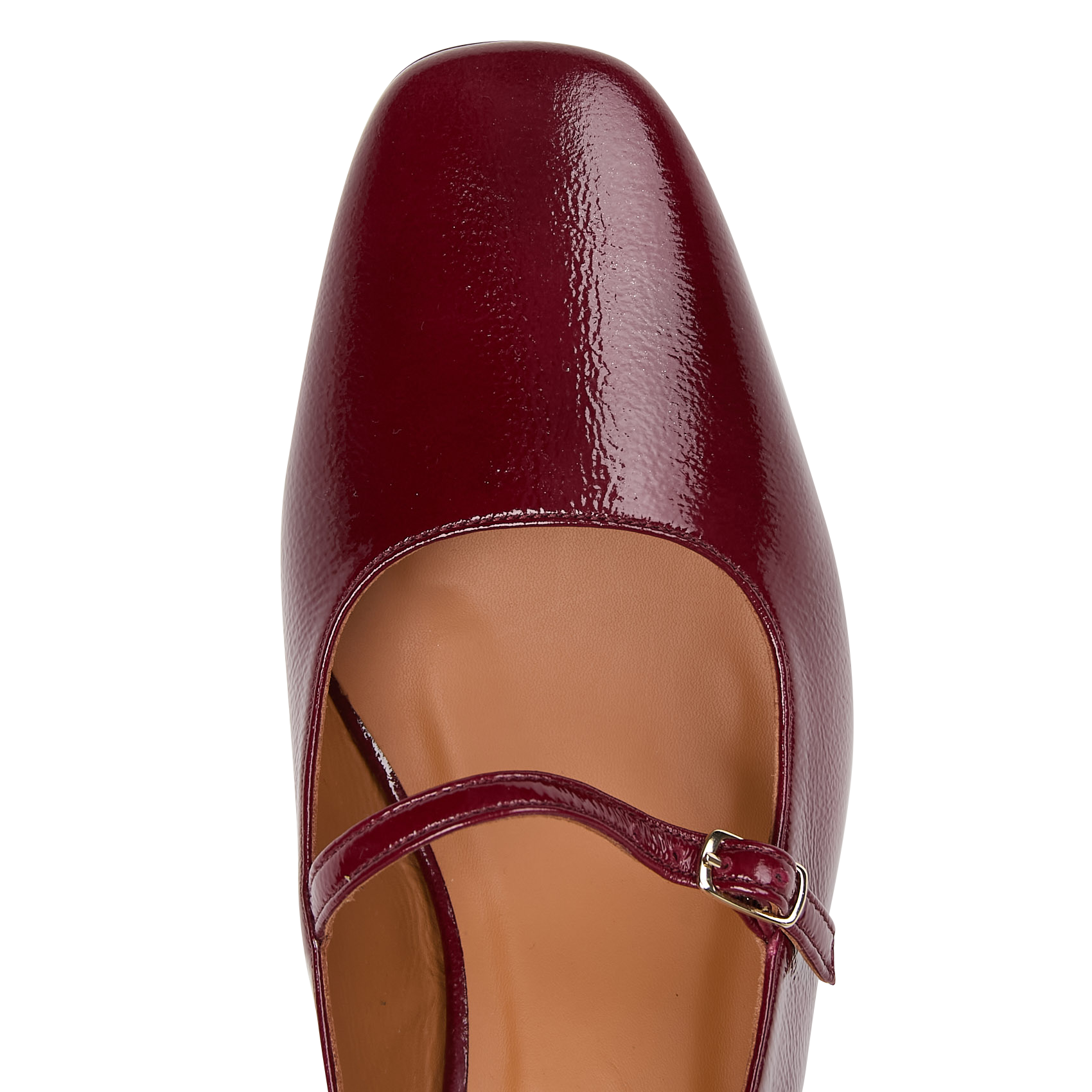 Babies en cuir vernis RIVECOUR Rouge