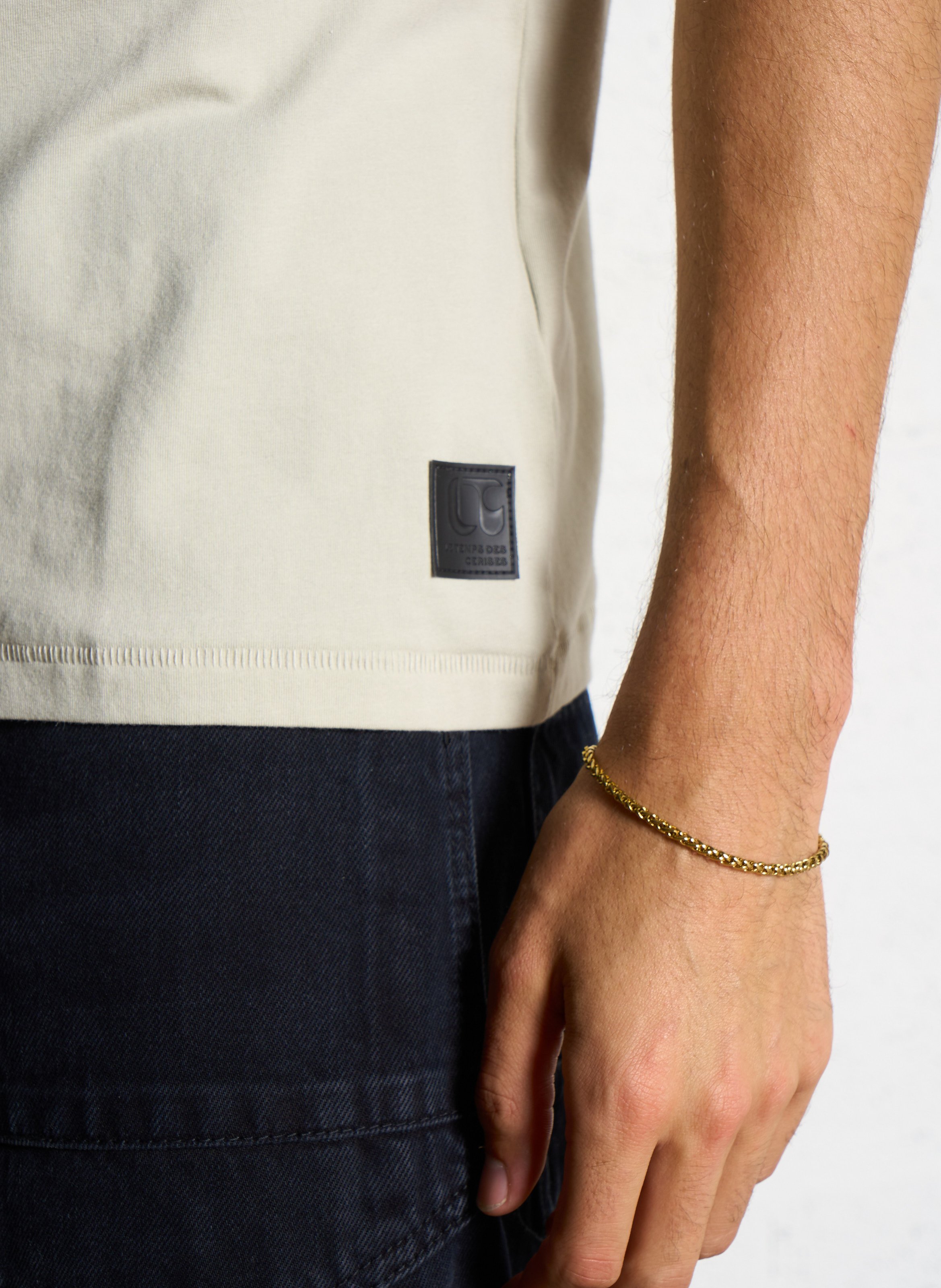 Abito corto collo classico con bottoni in cotone LE TEMPS DES CERISES Verde