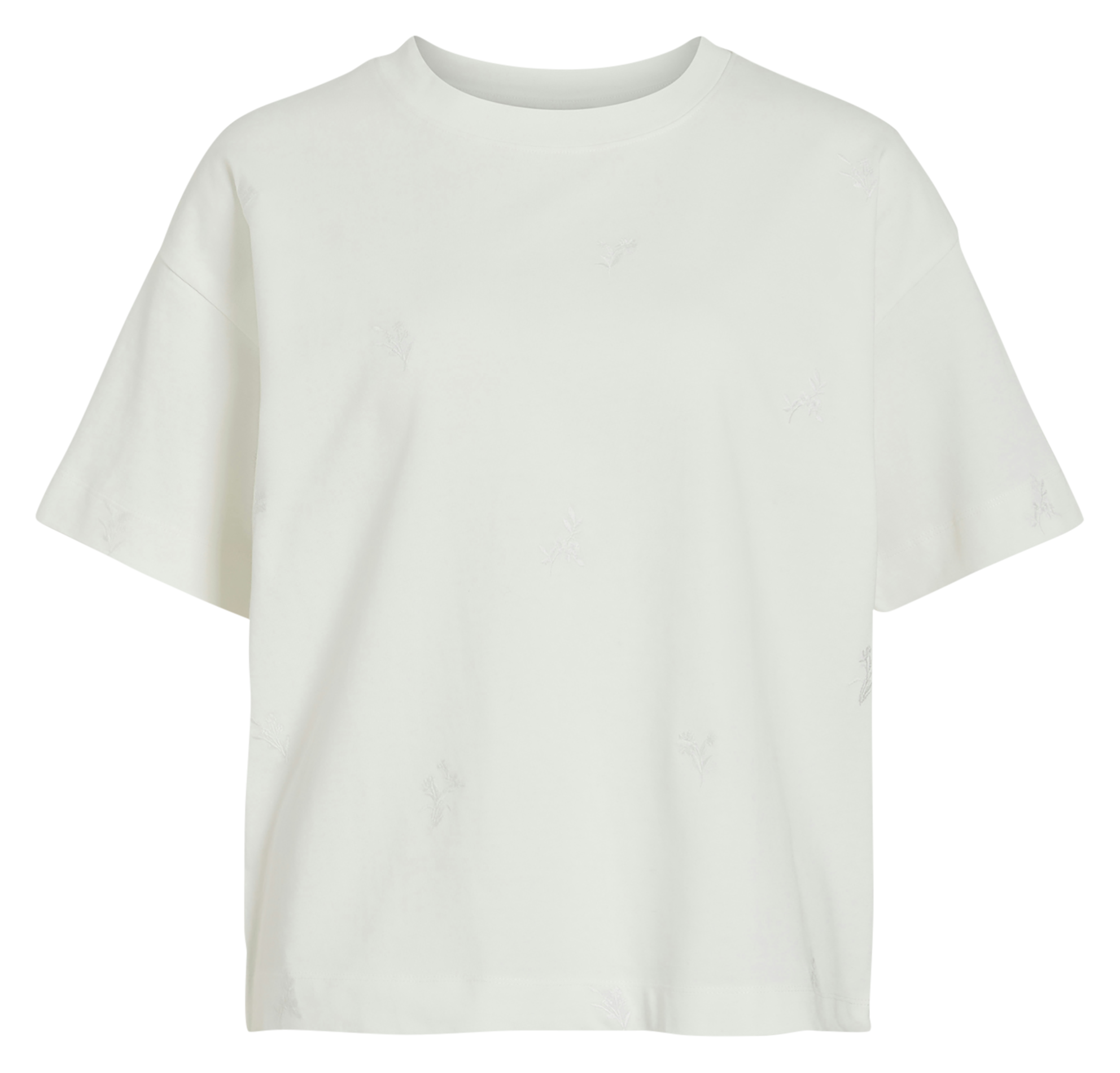 Oversized T-shirt van biologisch katoenmix Wit