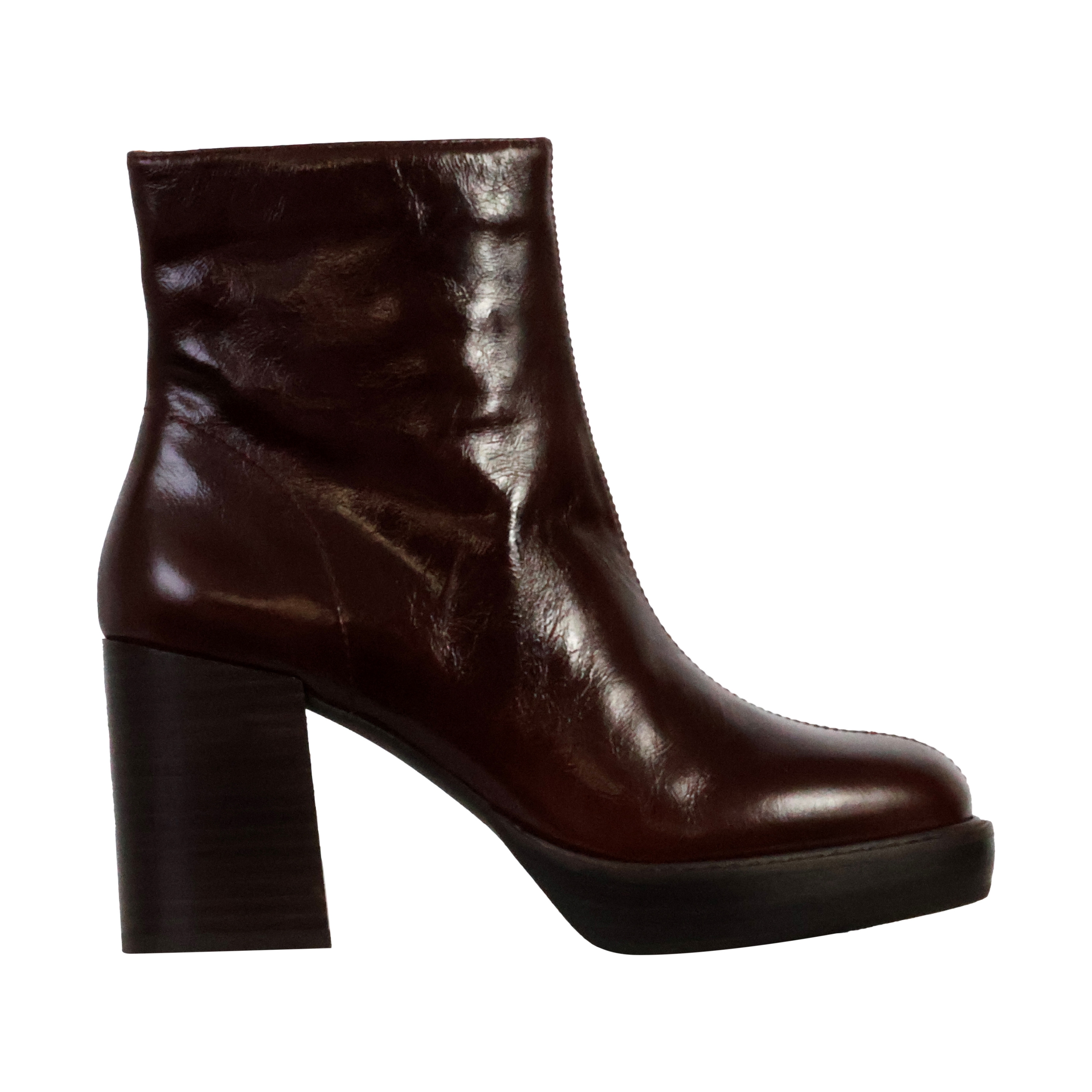 Clea leather ankle boots EMILIE KARSTON Brown