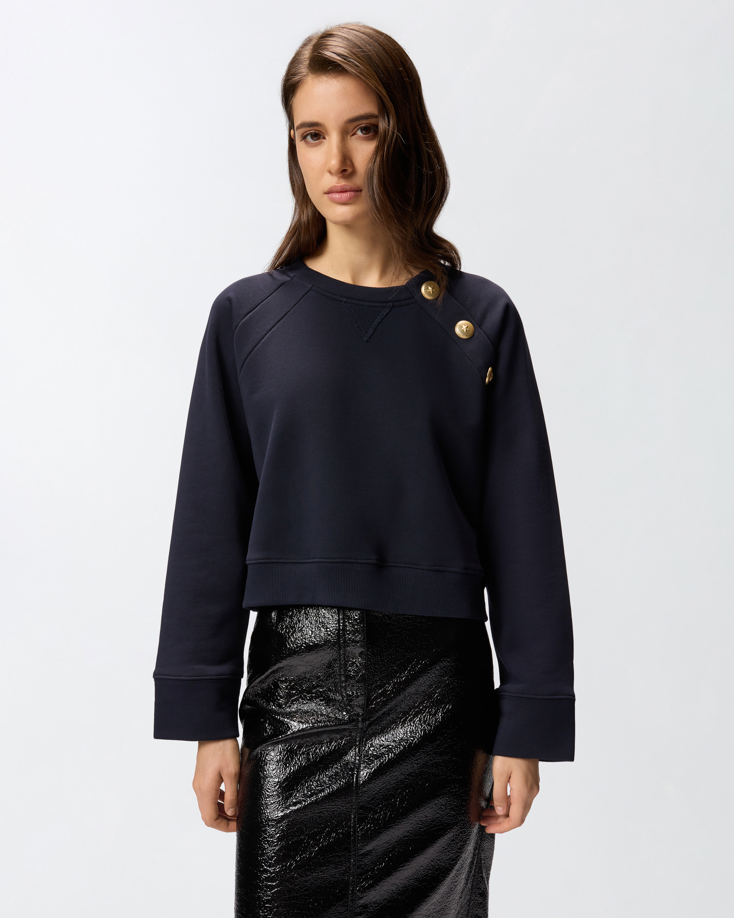 Button-up sweatshirt PINKO Blue