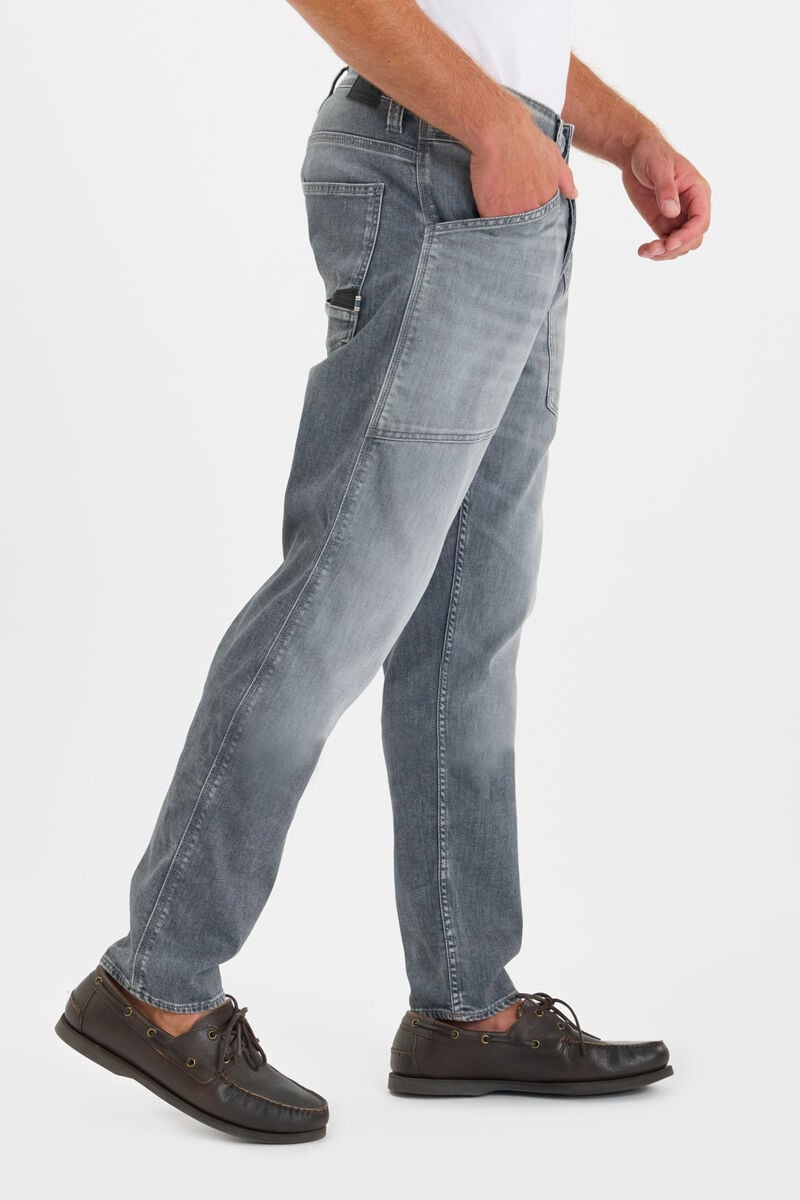 Loose jeans, wide loose fit, length 34 LE TEMPS DES CERISES Grey