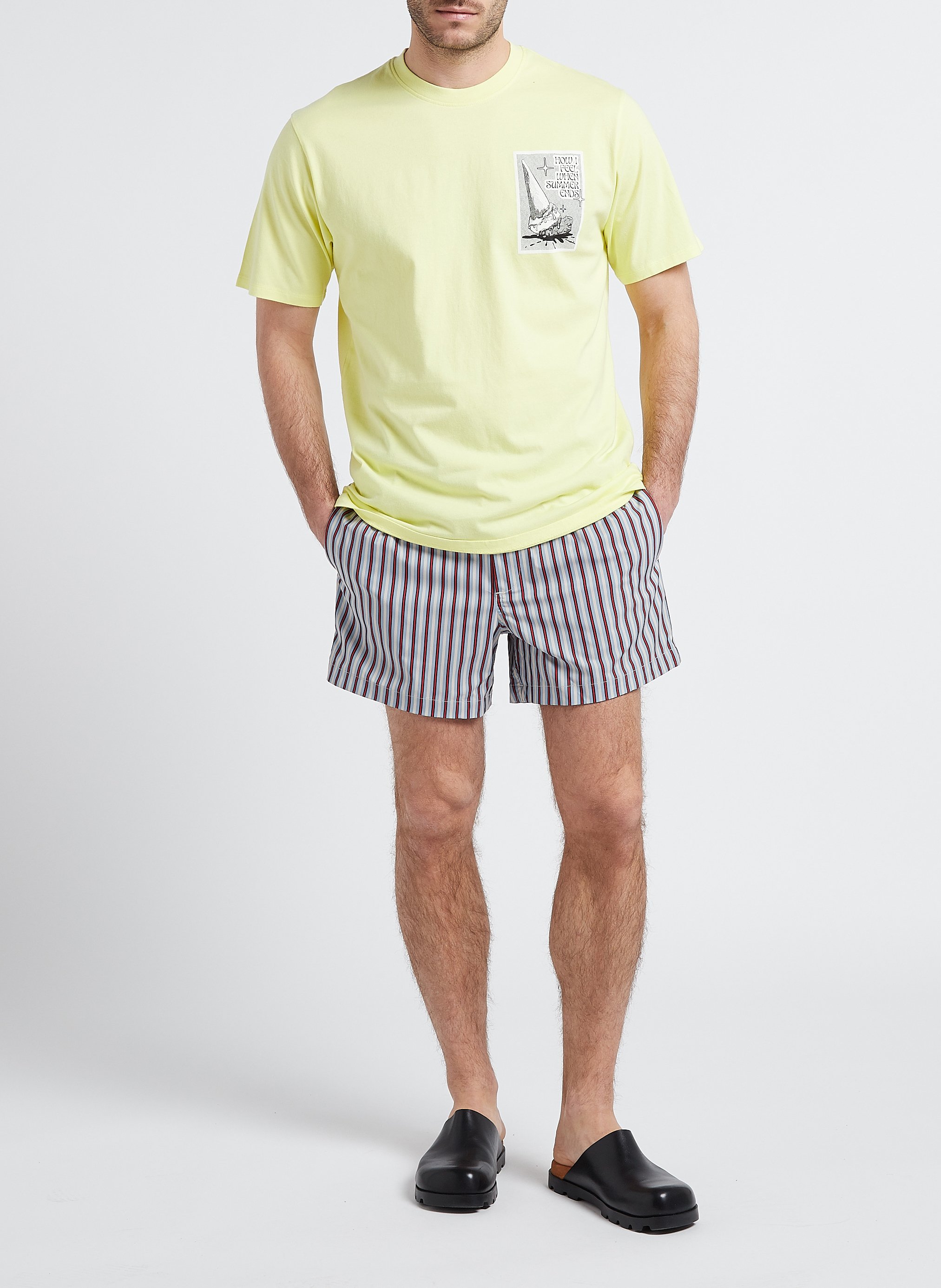 Katoenen T-shirt EDWIN Geel