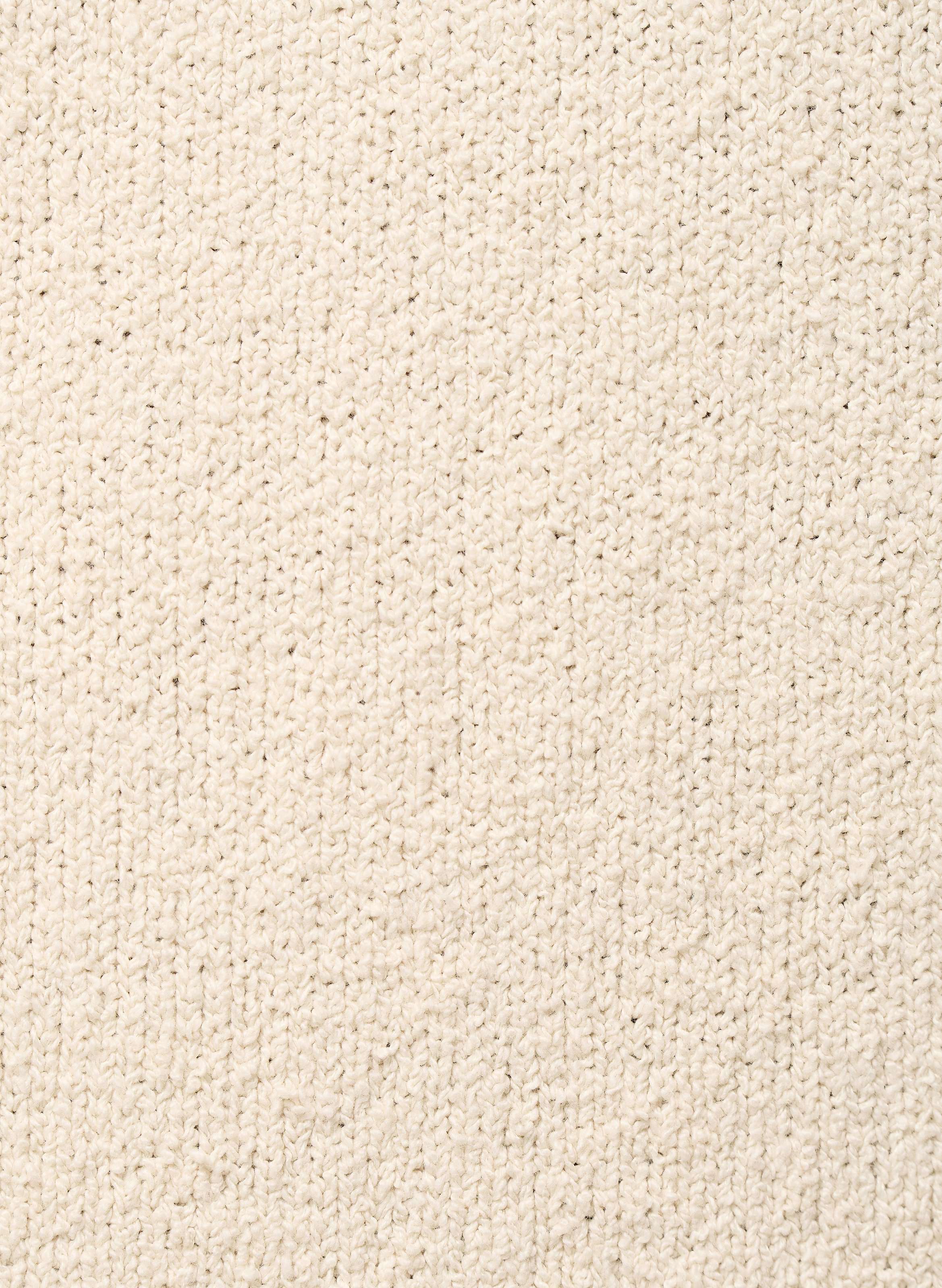 Pull oversize col rond en coton mélangé HUMILITY Beige