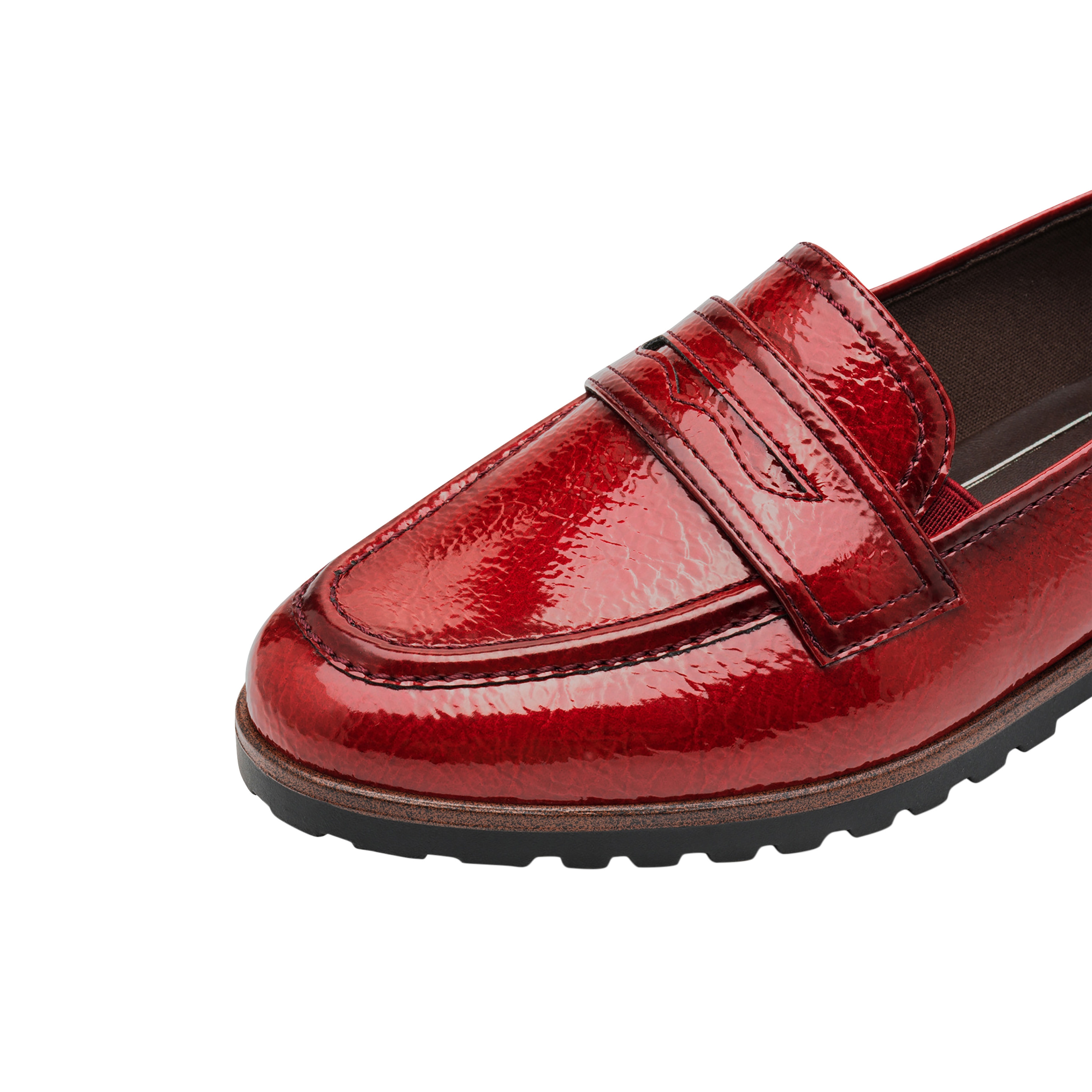 Slip-on moccasin TAMARIS Red