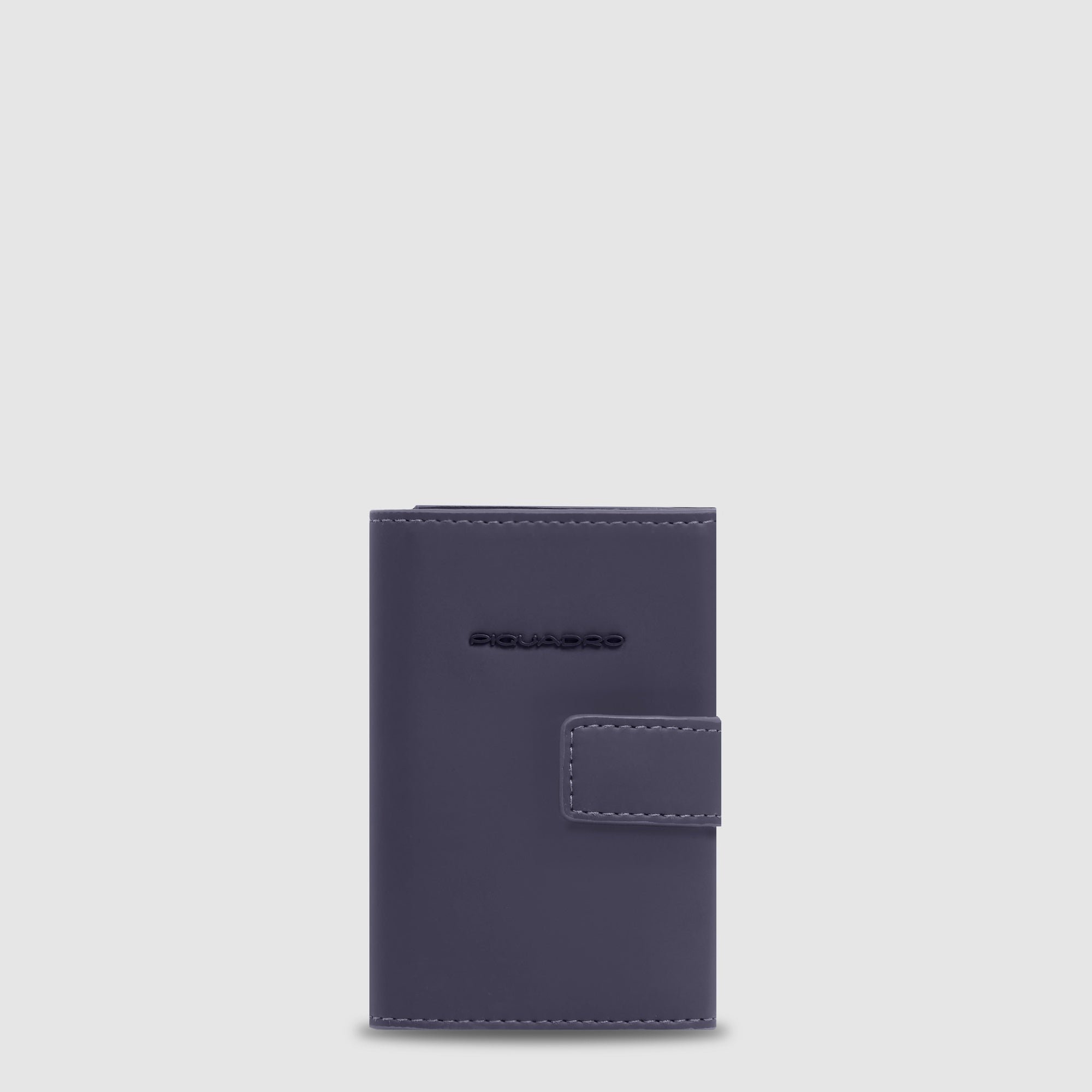 Automatic pop-up cardholder PIQUADRO Blue