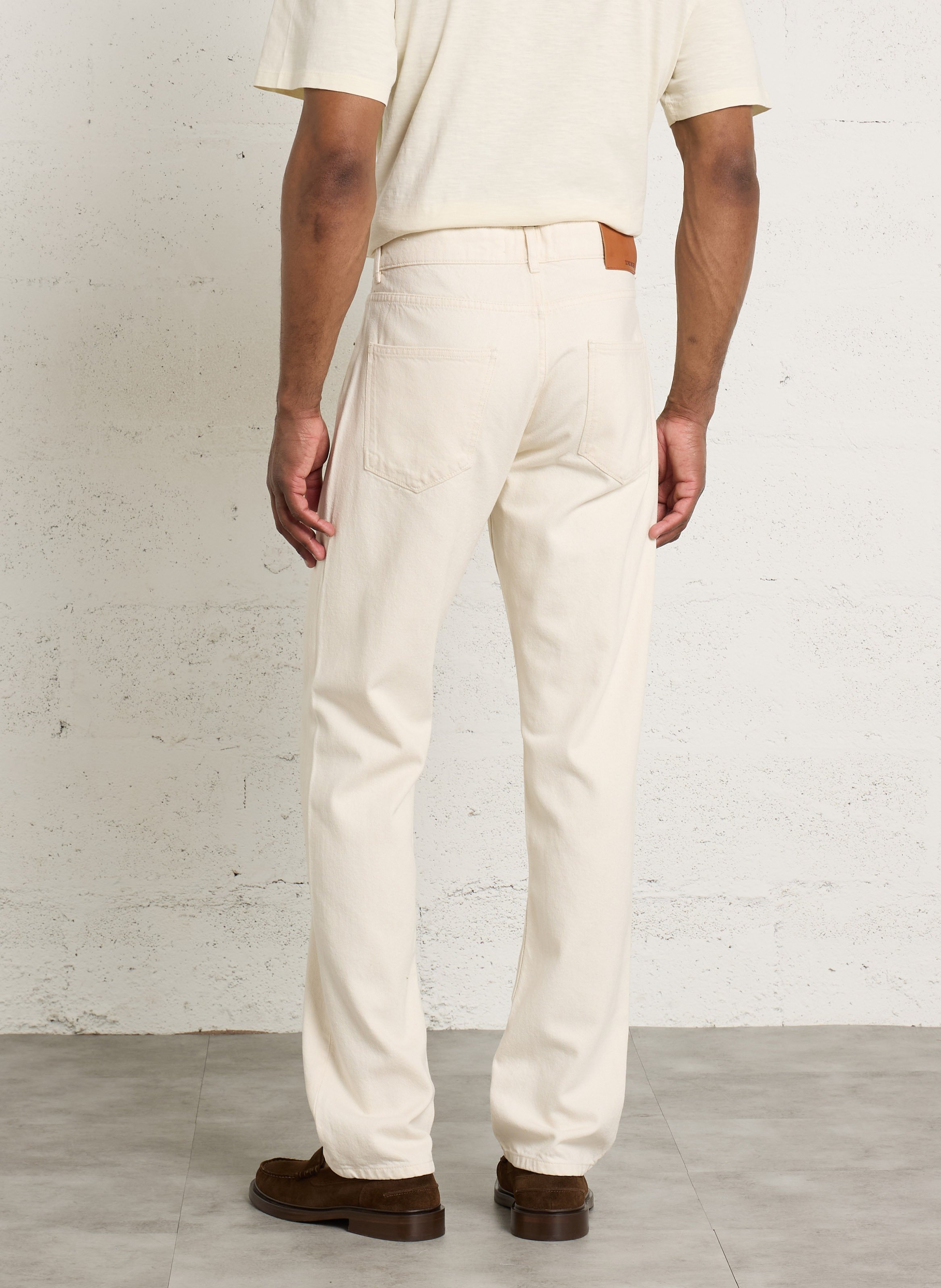 Rechte jeans - katoenblend IKKS Wit