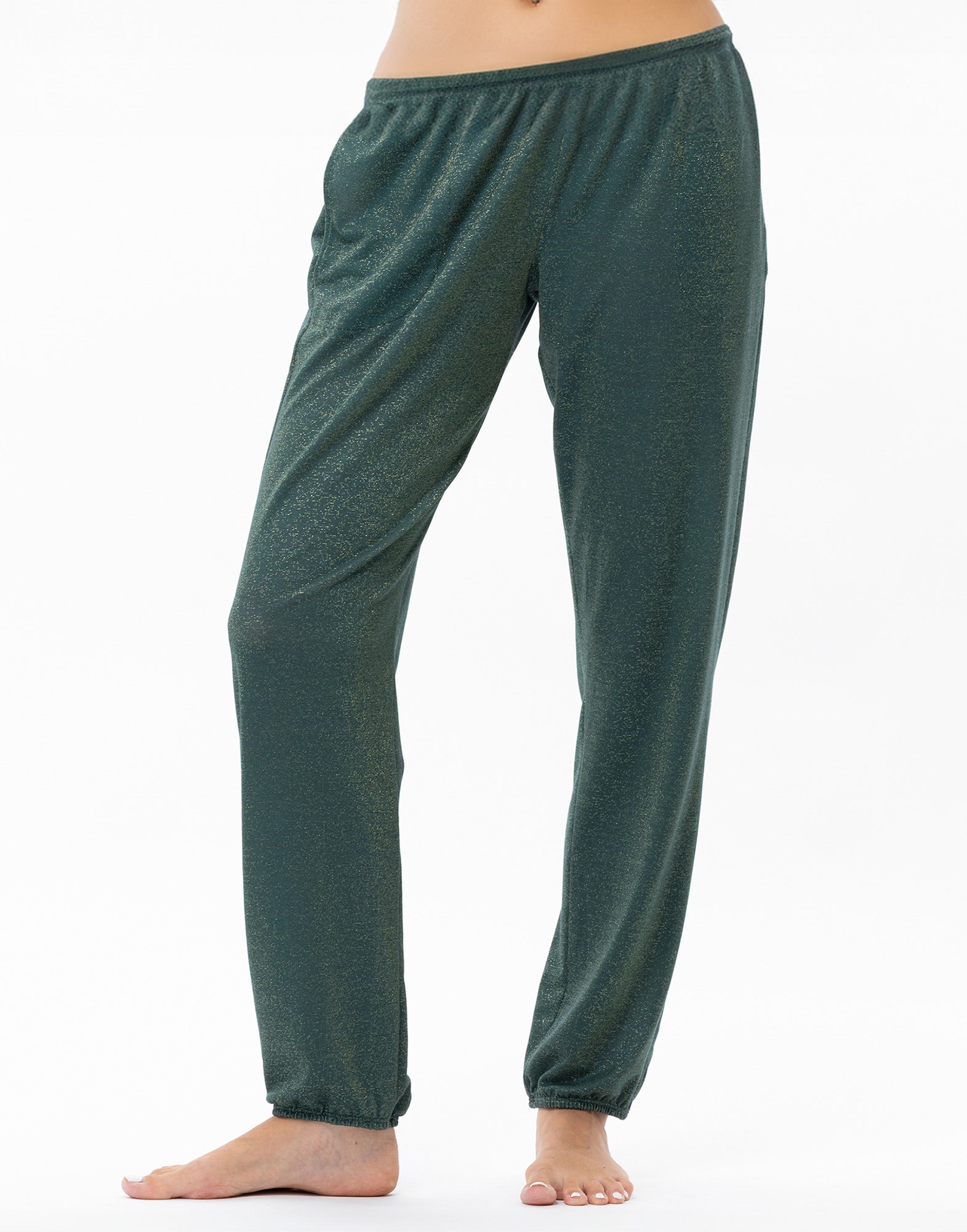 Ensemble homewear en maille lurex LE CHAT Vert