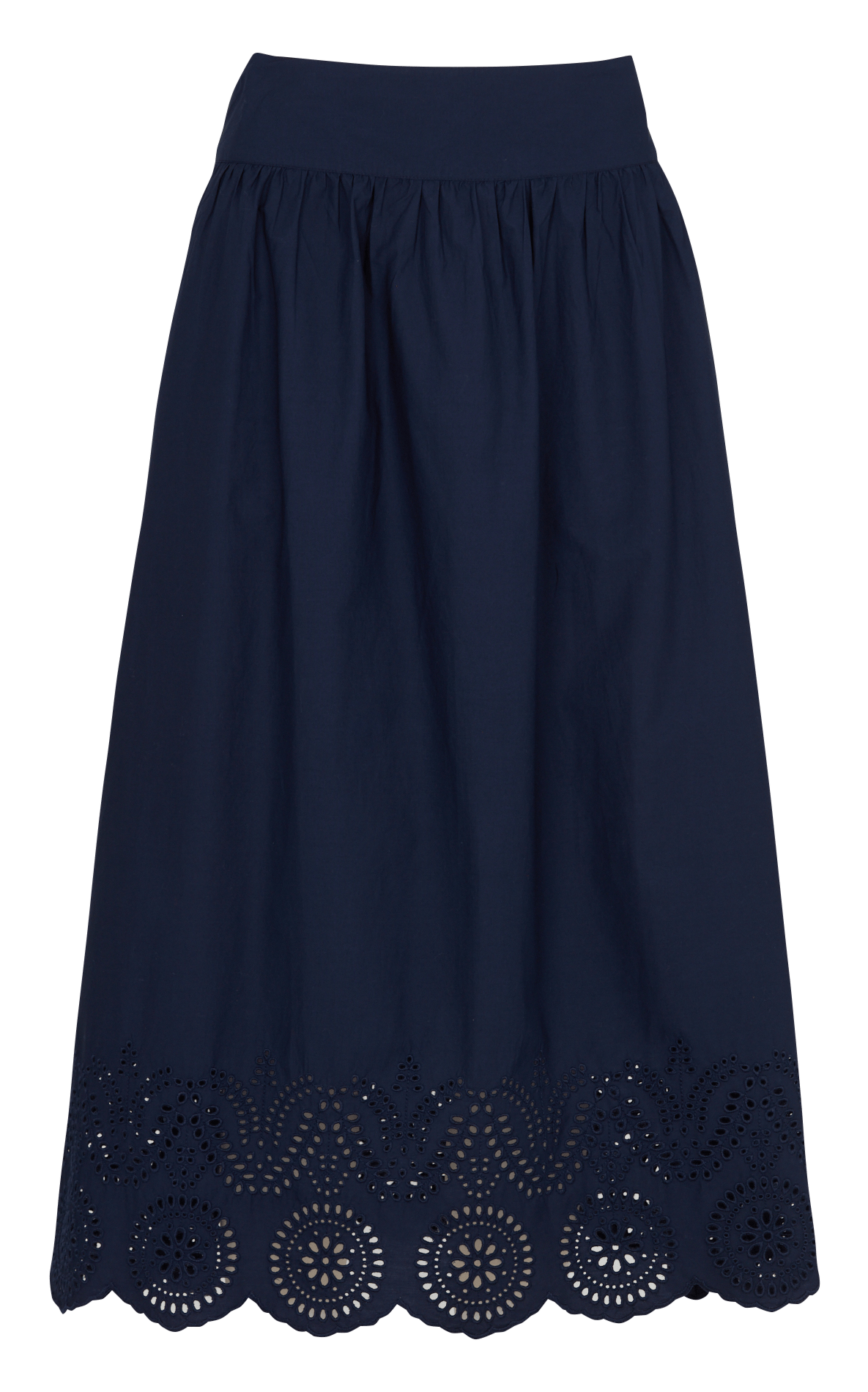 Gerende, katoenen rok SUD EXPRESS Blauw