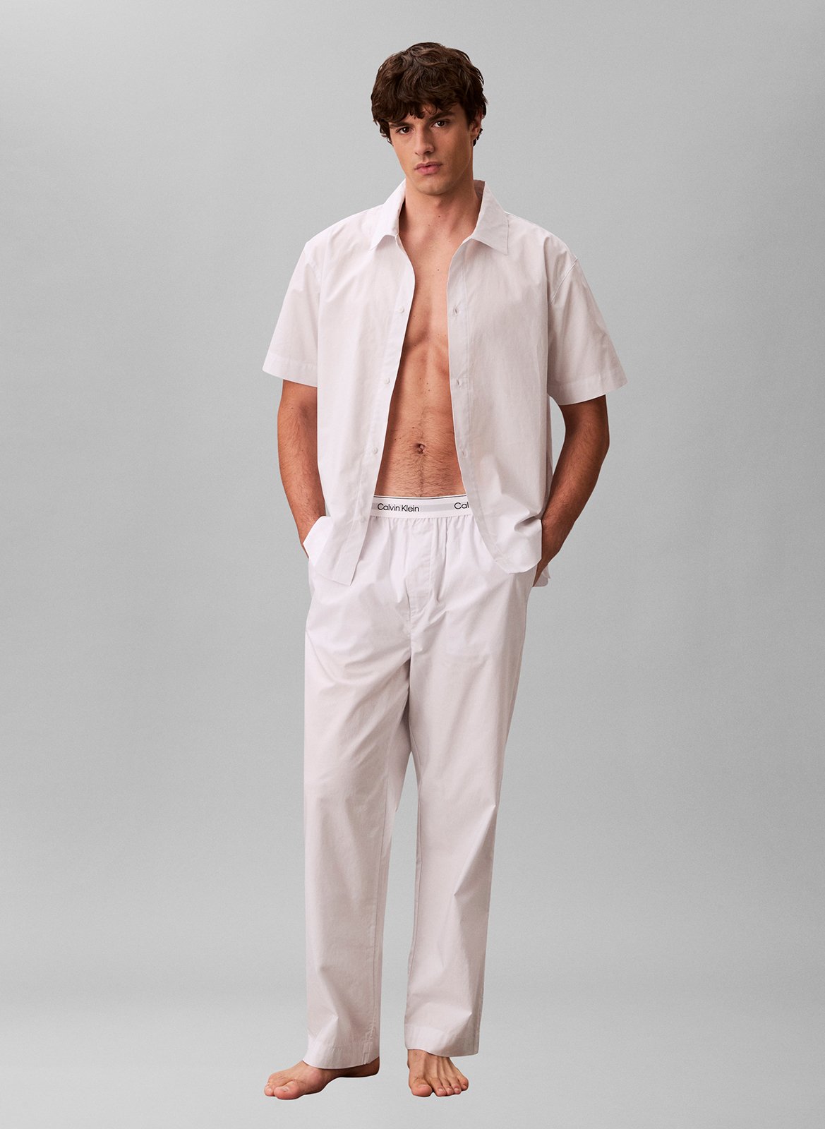 Monogrammed loungewear pants CALVIN KLEIN UNDERWEAR Grey