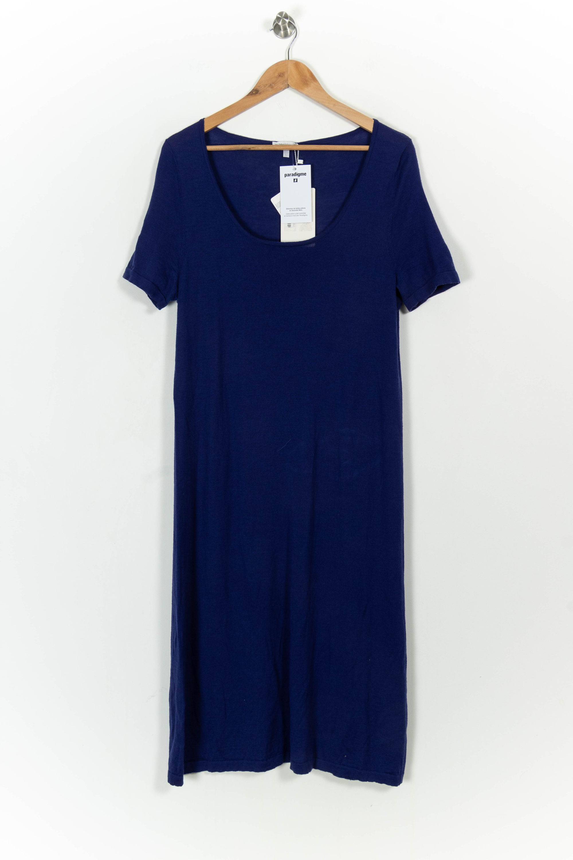 Robe longue MAX MARA - Seconde Main Bleu