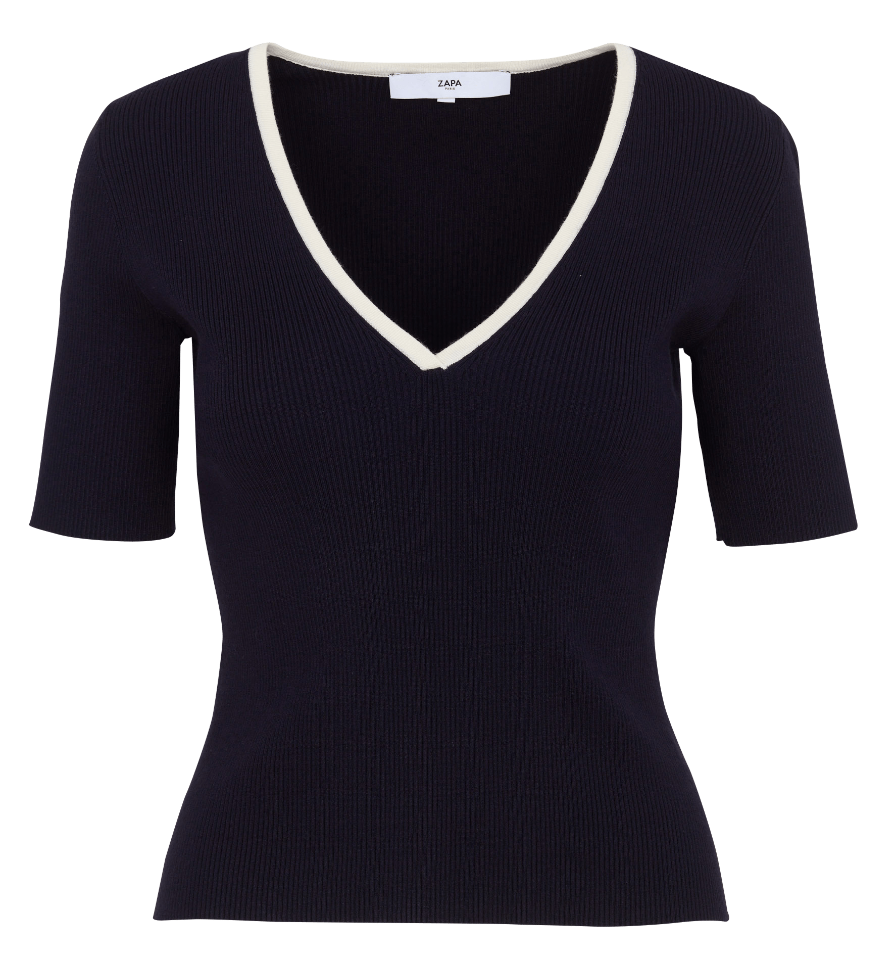 Jersey con cuello de pico ZAPA Azul