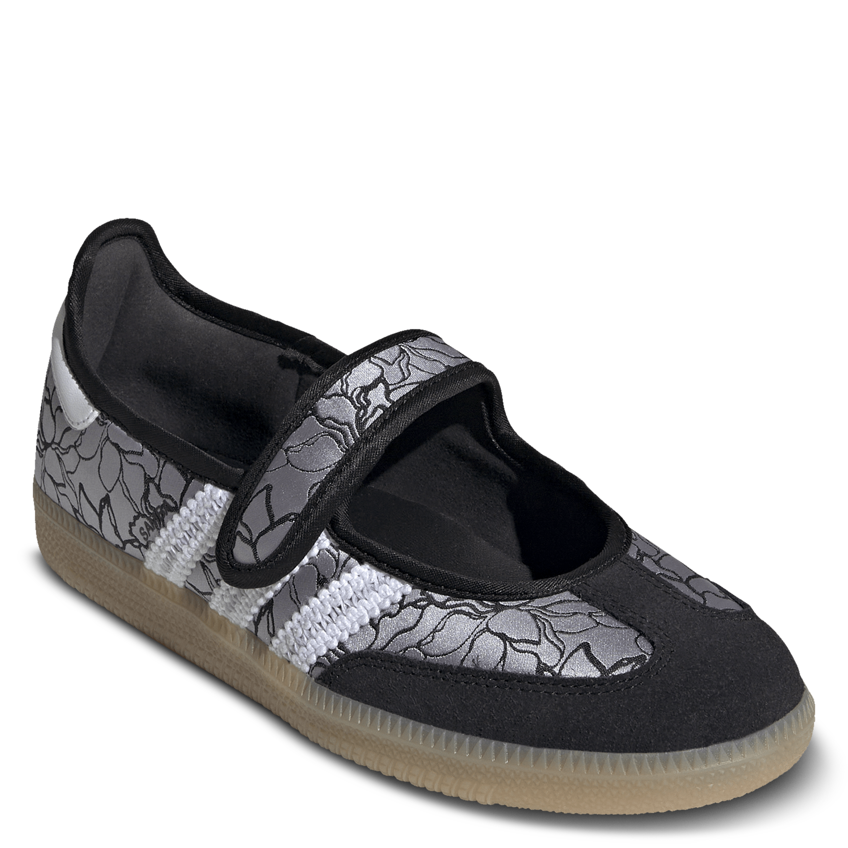 Low-top printed Velcro trainers ADIDAS Black