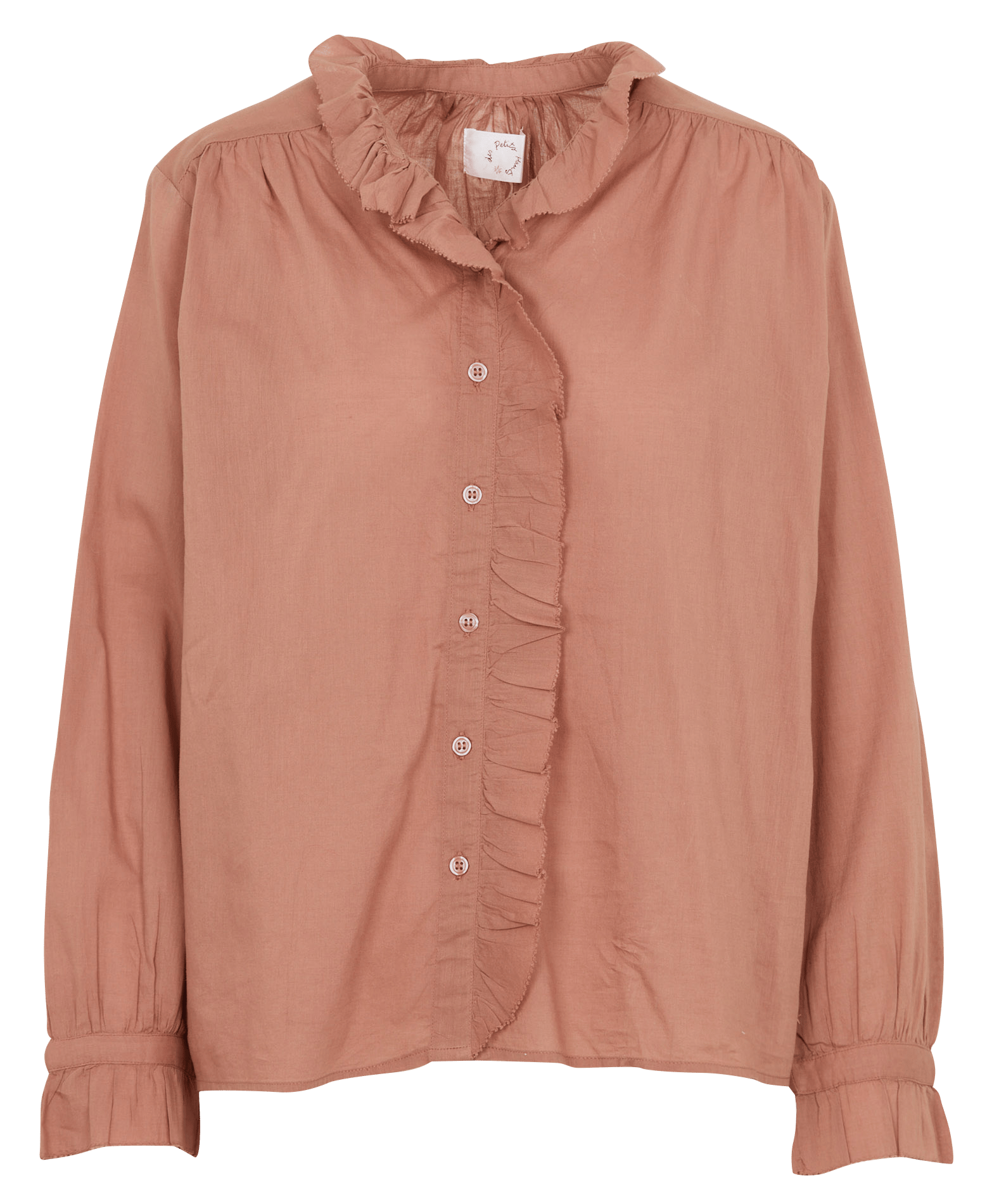Loose-fit cotton blouse DES PETITS HAUTS Pink