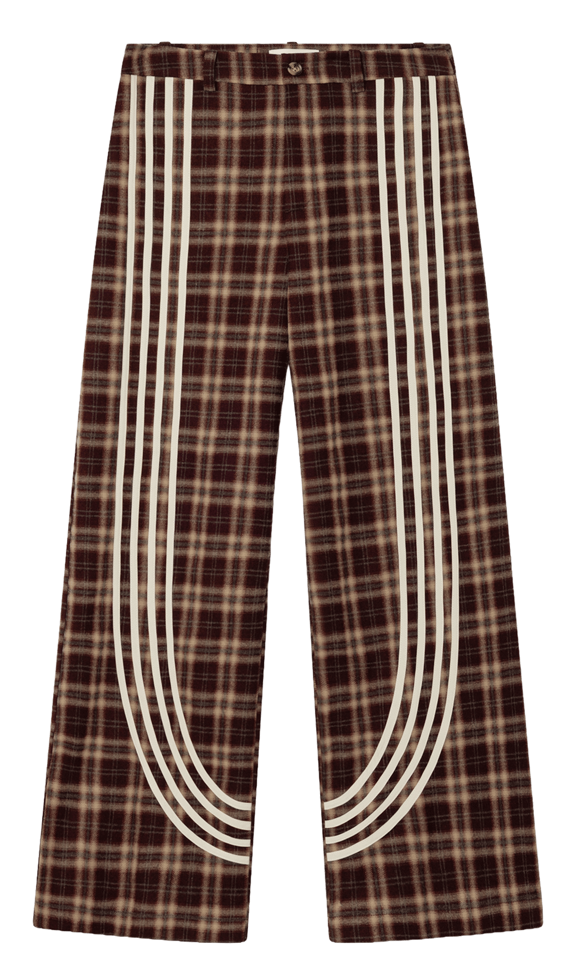 Printed wide-leg pants LAAGAM Brown