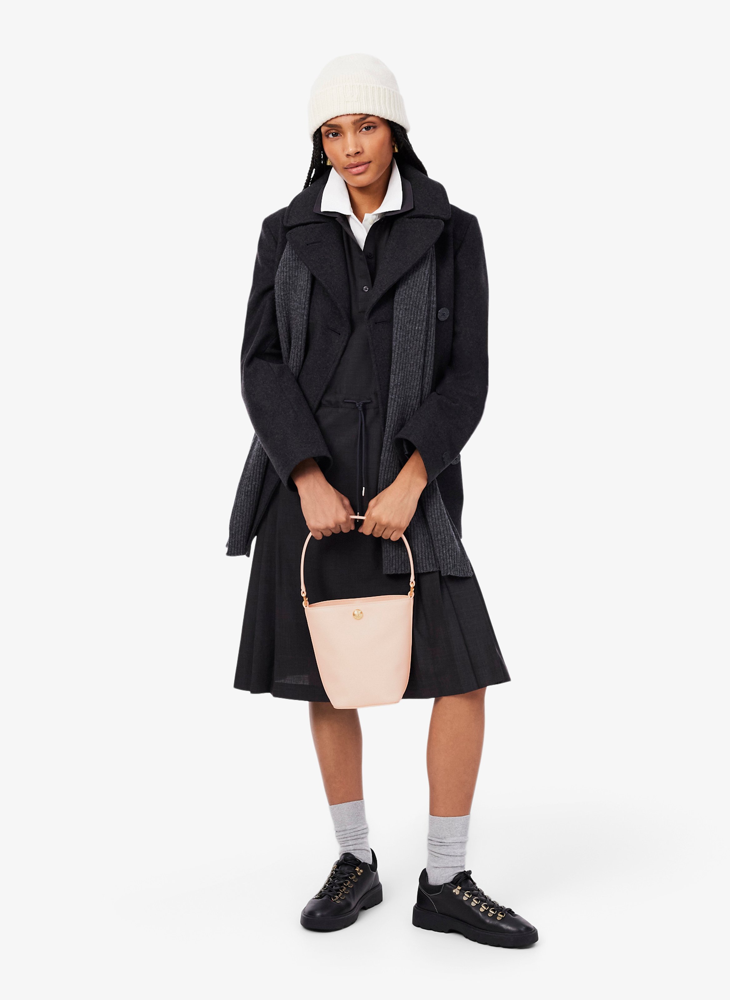 Tennis Bliss Eimer Tasche aus Leder LACOSTE Rosa