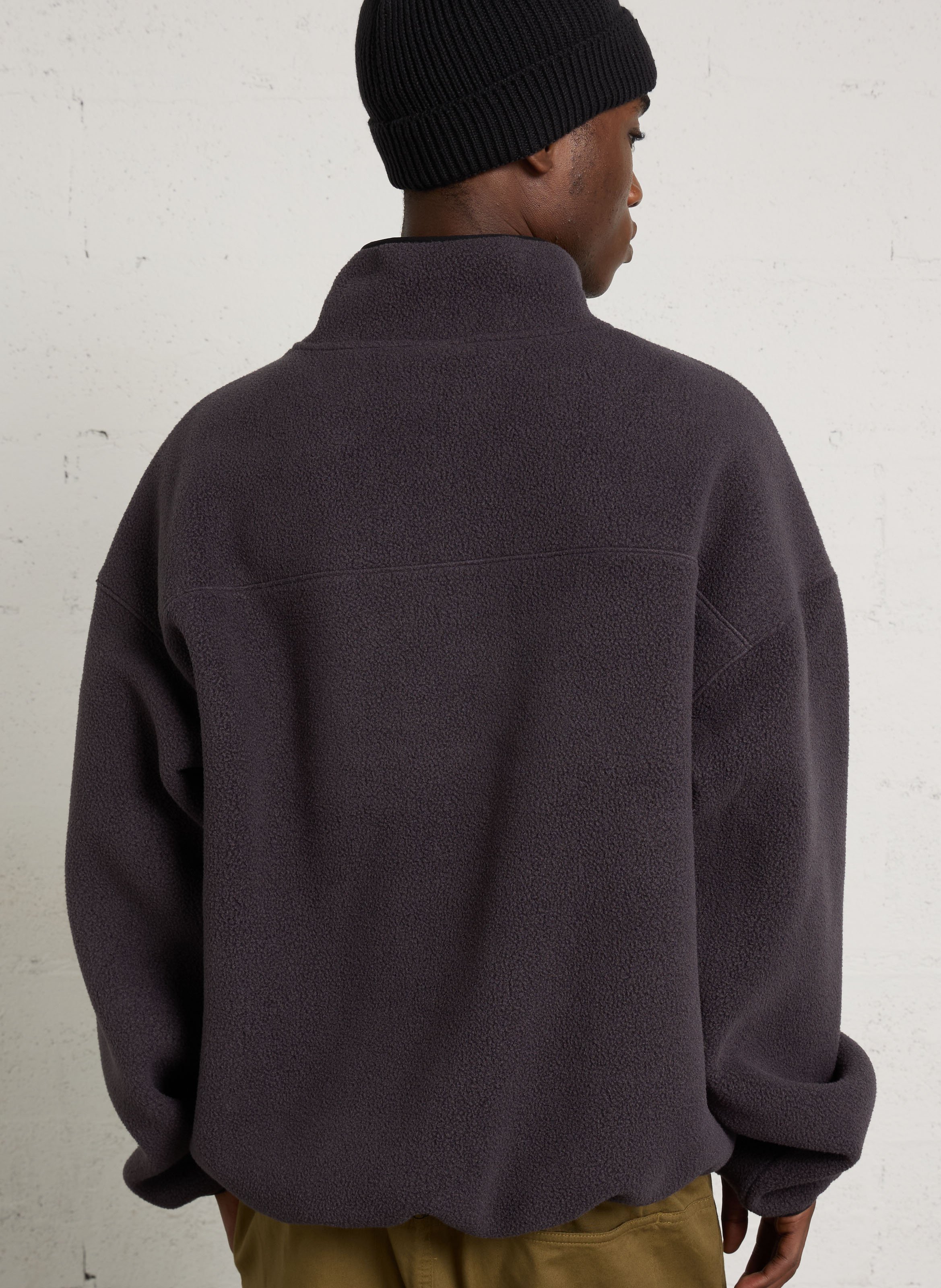 Fleece met opstaande kraag en rits in effen kleur THE NORTH FACE Grijs