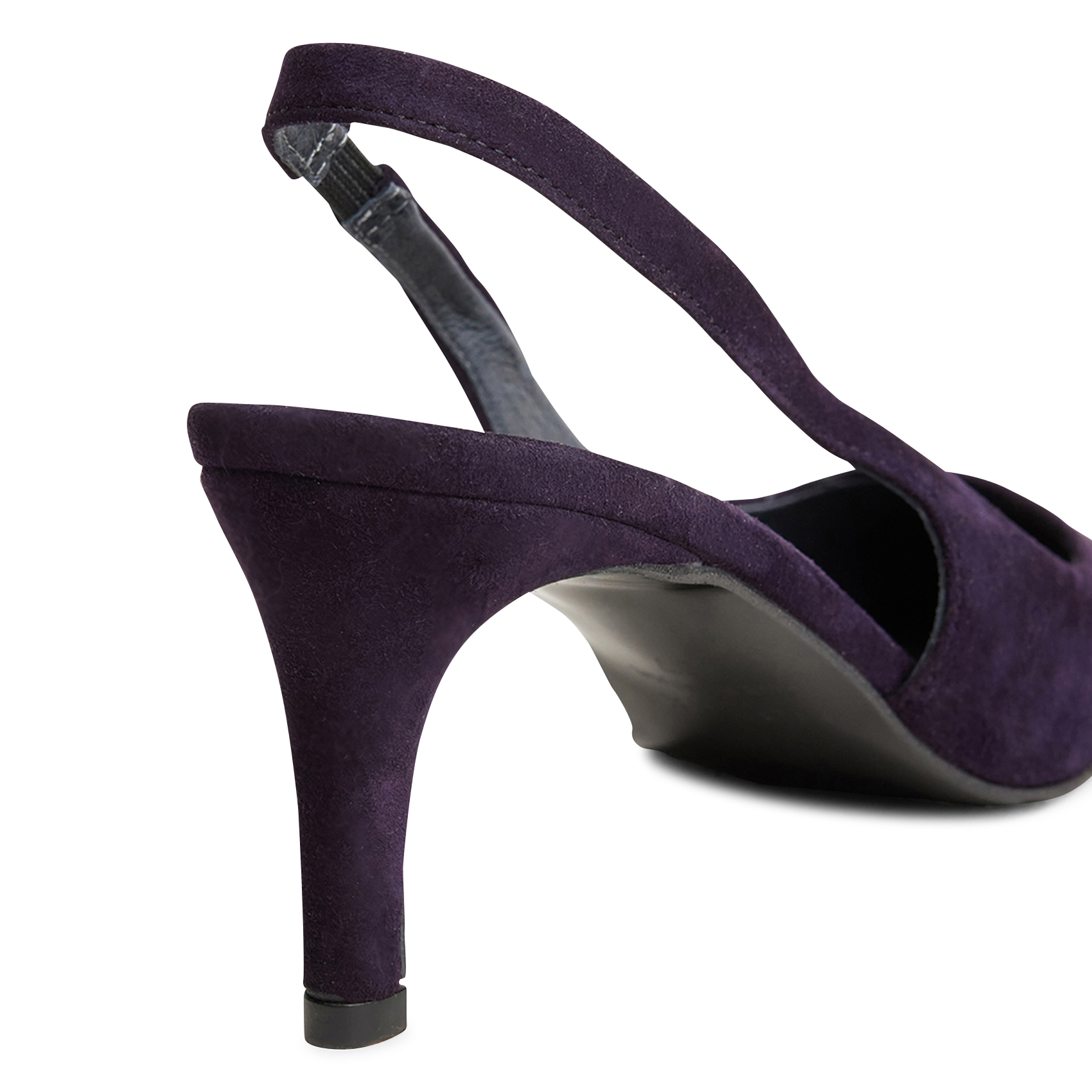 Slingback suede leather pumps | Purple JONAK Women