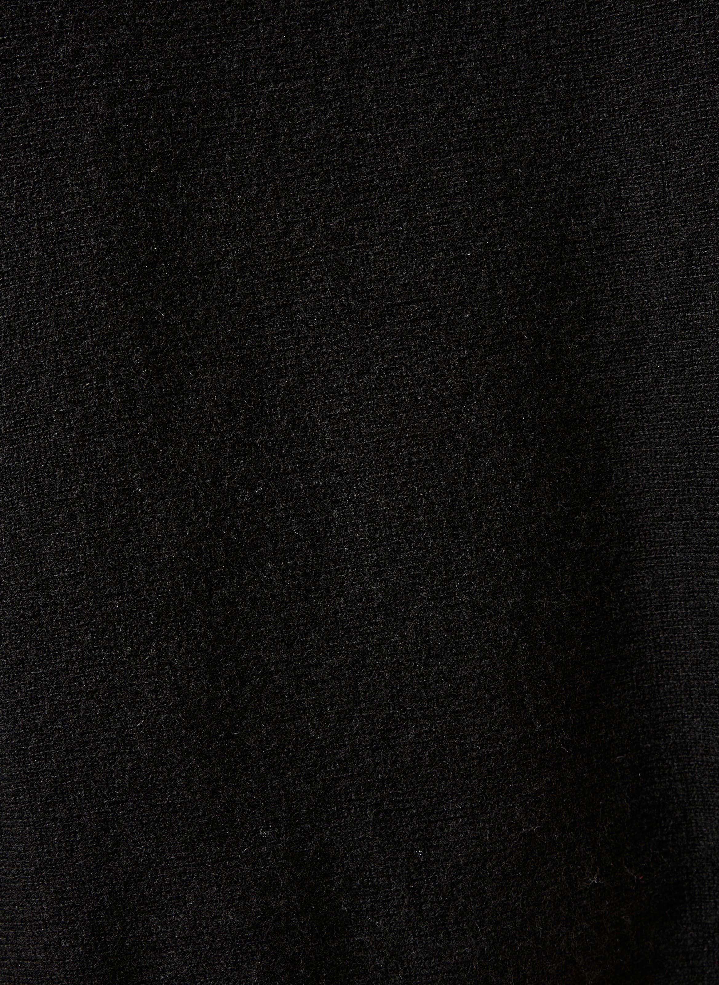 Fine-knit wool and cashmere sweater LA FEE MARABOUTEE Black