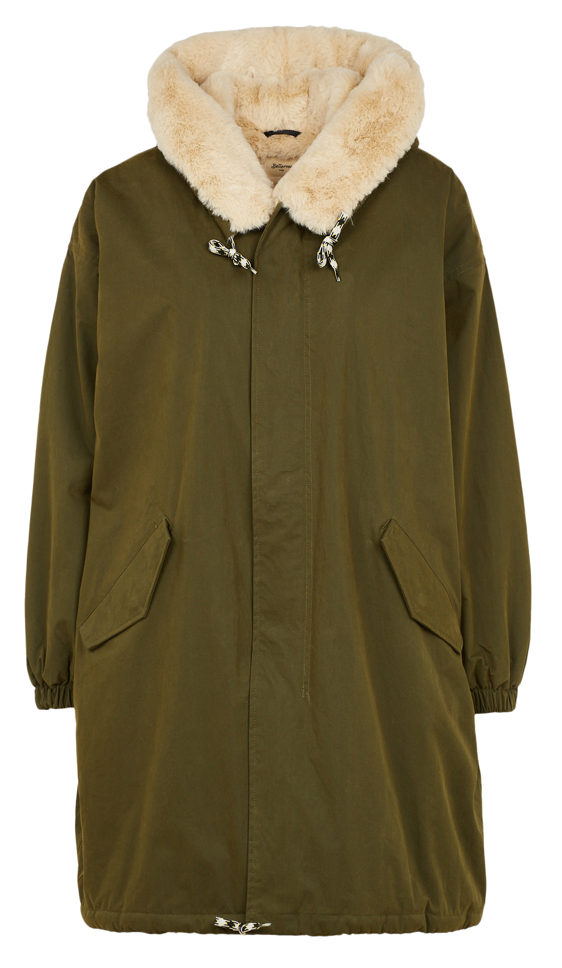 Parka met gevoerde capuchon - katoenblend BELLEROSE Kaki