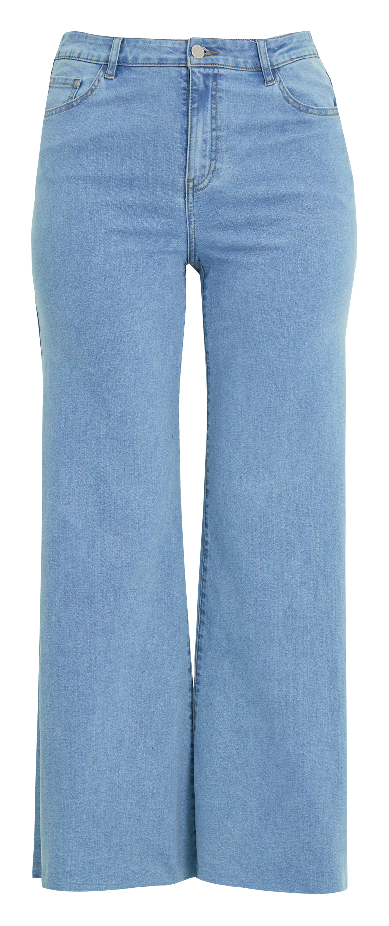 Jean taille haute à fentes en coton mélangé MAT FASHION Jean brut