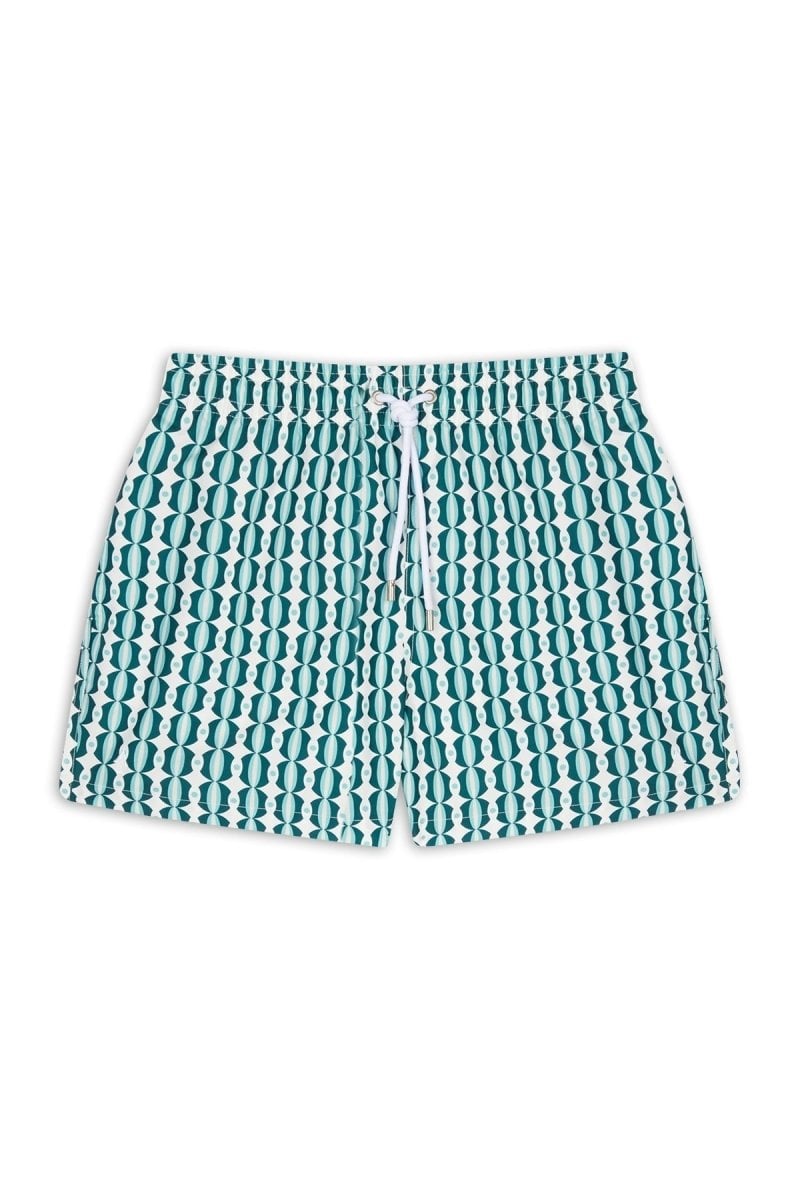 Printed swim shorts with elasticated waistband APNEE
