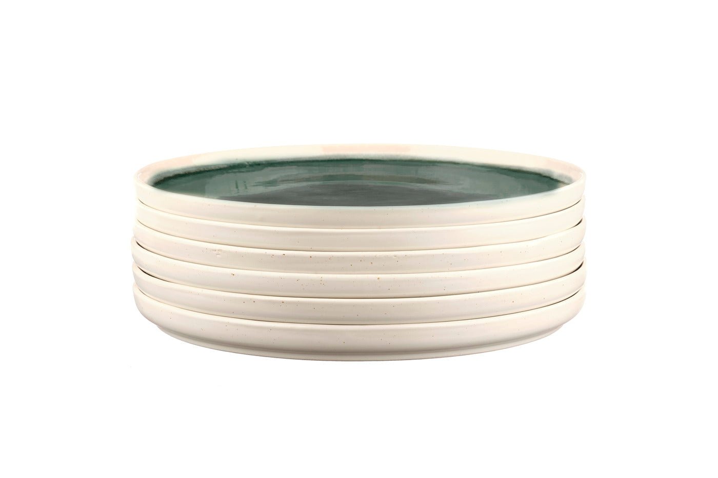 Oxygen plate ø27cm - 6 pieces - green-gray BJORN Green