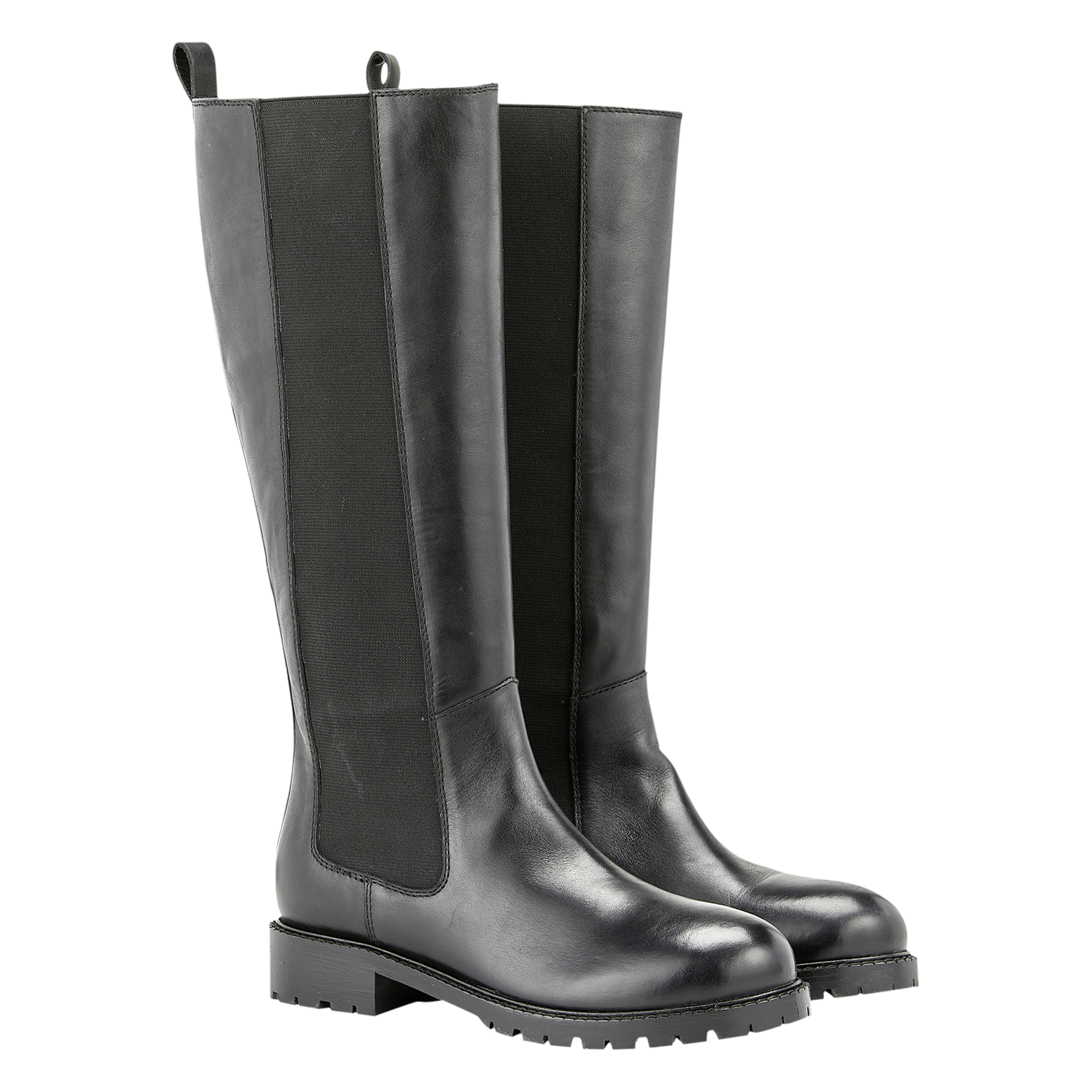 Bottes plates en cuir  COSMOPARIS Noir